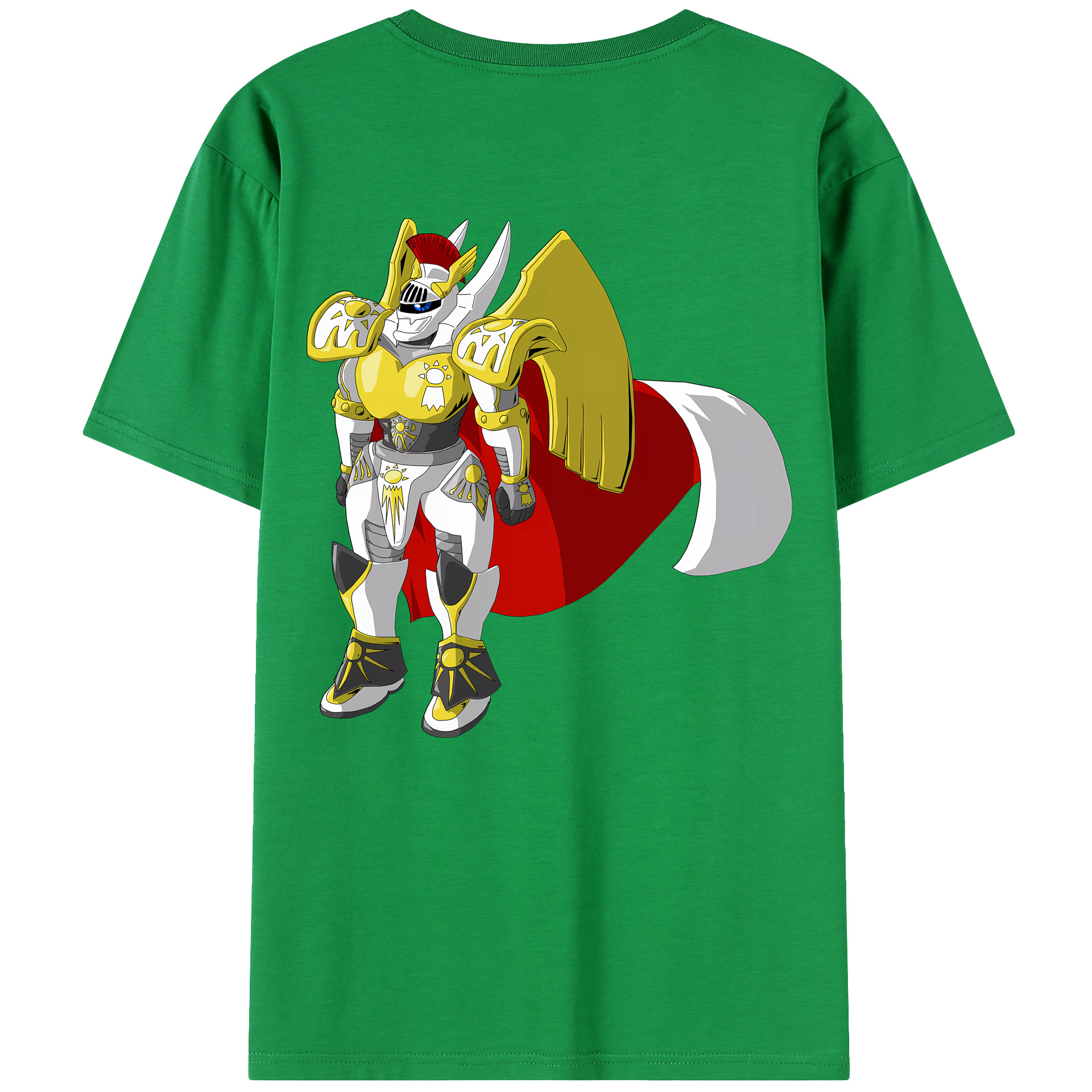 （画像用） Digimon デジタルモンスター/デジモン 綿100％ メンズ半袖Tシャツ（バックプリント） 通気性