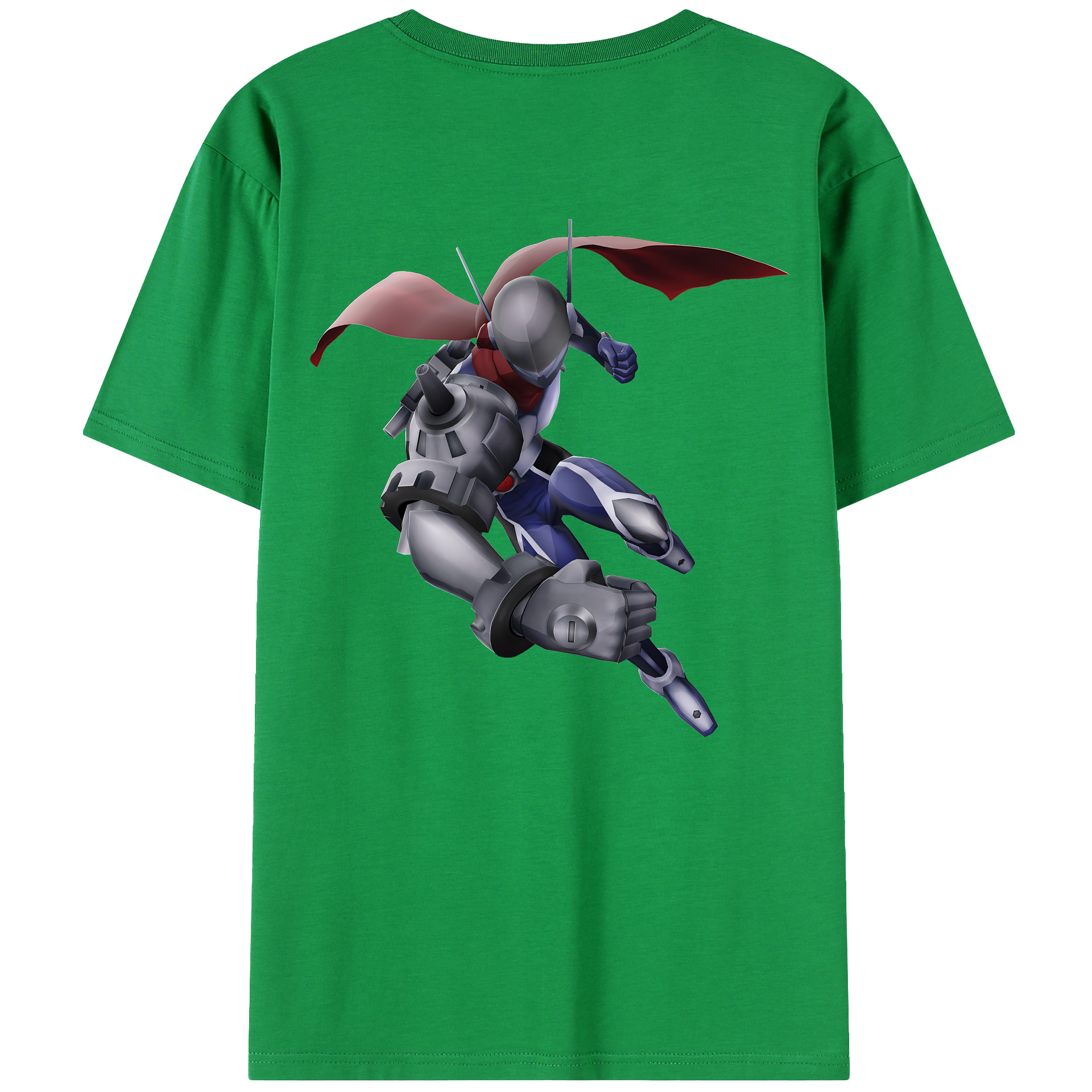 （画像用） Digimon デジタルモンスター/デジモン 綿100％ メンズ半袖Tシャツ（バックプリント） 通気性