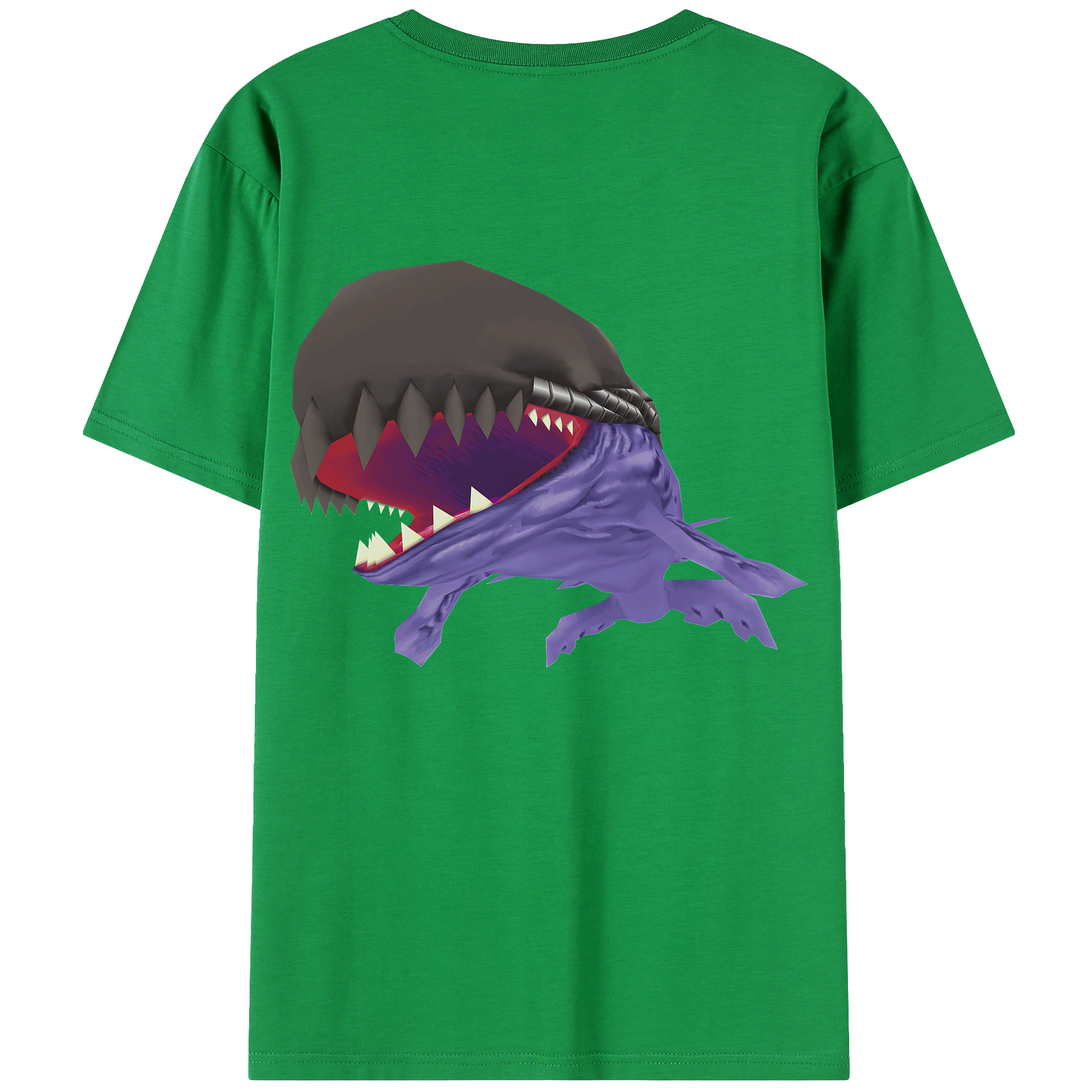 （画像用） Digimon デジタルモンスター/デジモン 綿100％ メンズ半袖Tシャツ（バックプリント） 通気性