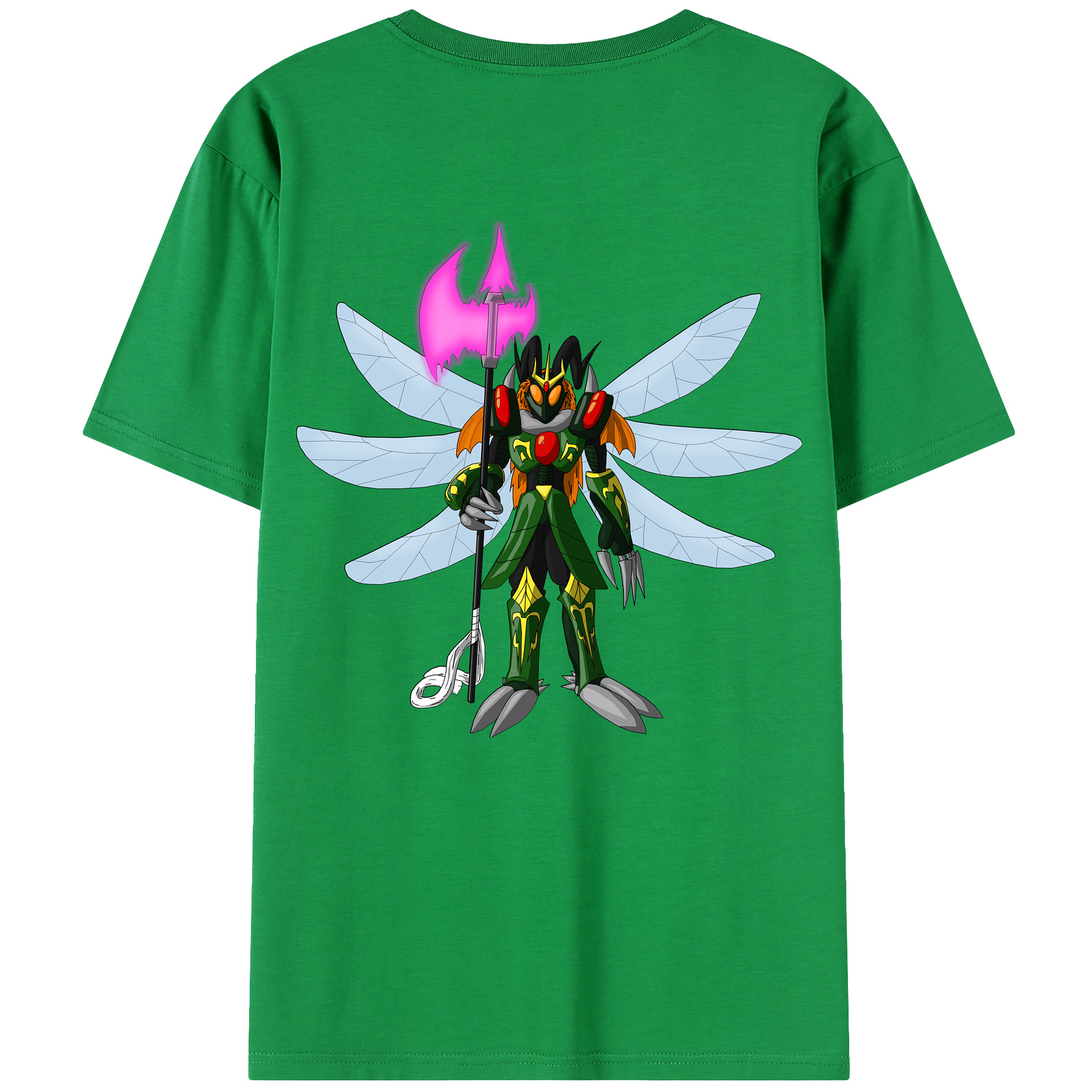 （画像用） Digimon デジタルモンスター/デジモン 綿100％ メンズ半袖Tシャツ（バックプリント） 通気性