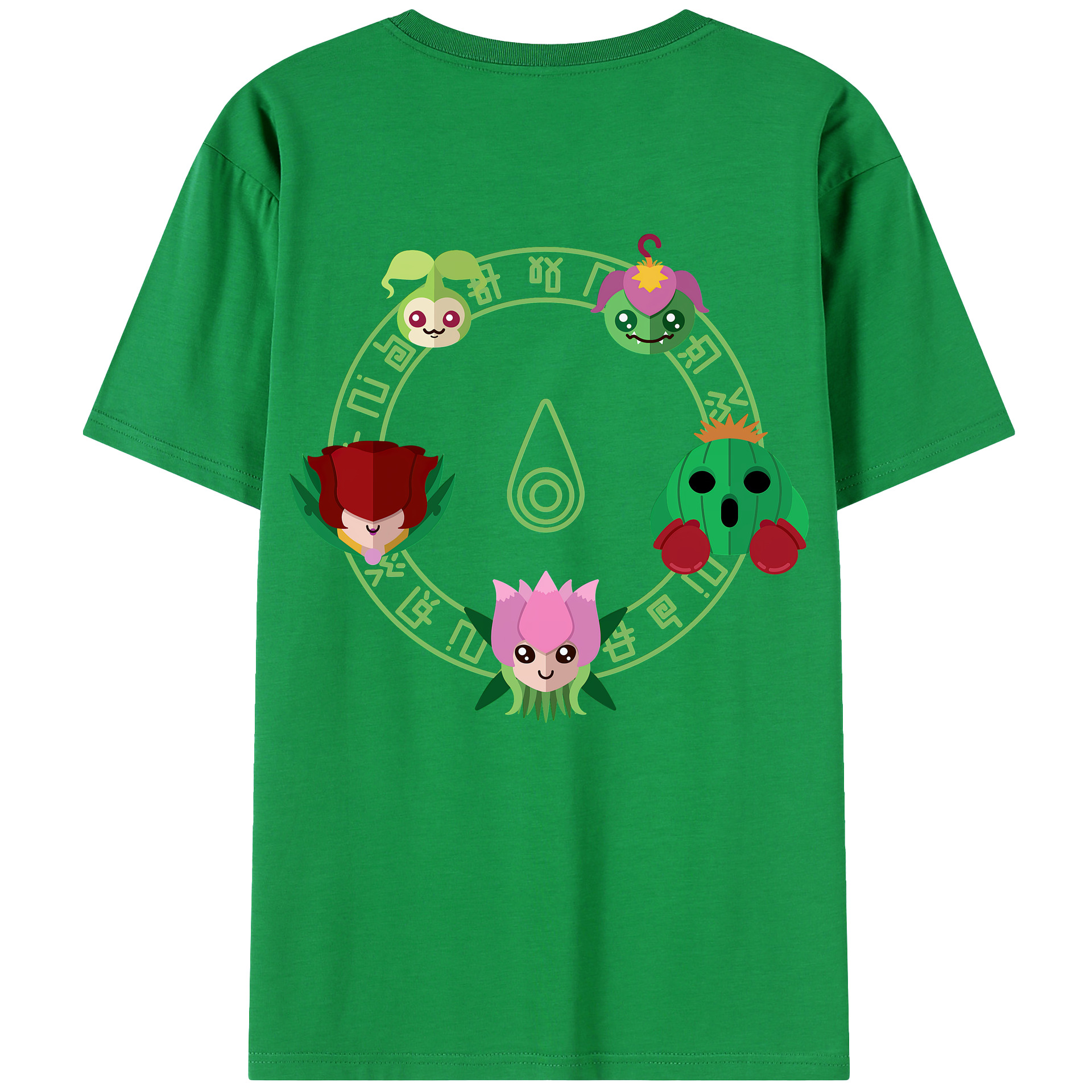 （画像用） Digimon デジタルモンスター/デジモン 綿100％ メンズ半袖Tシャツ（バックプリント） 通気性