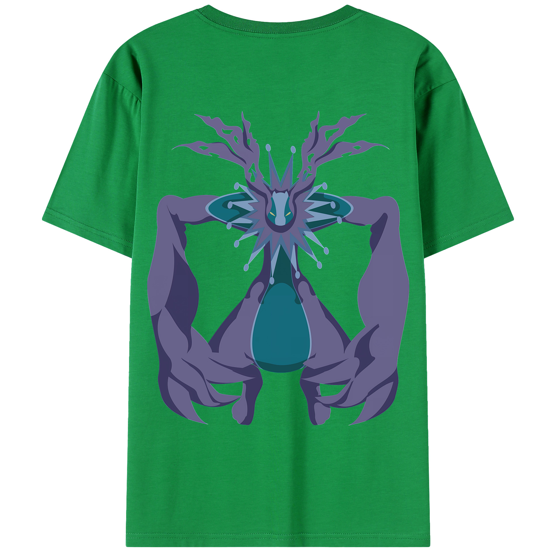 （画像用） Digimon デジタルモンスター/デジモン 綿100％ メンズ半袖Tシャツ（バックプリント） 通気性
