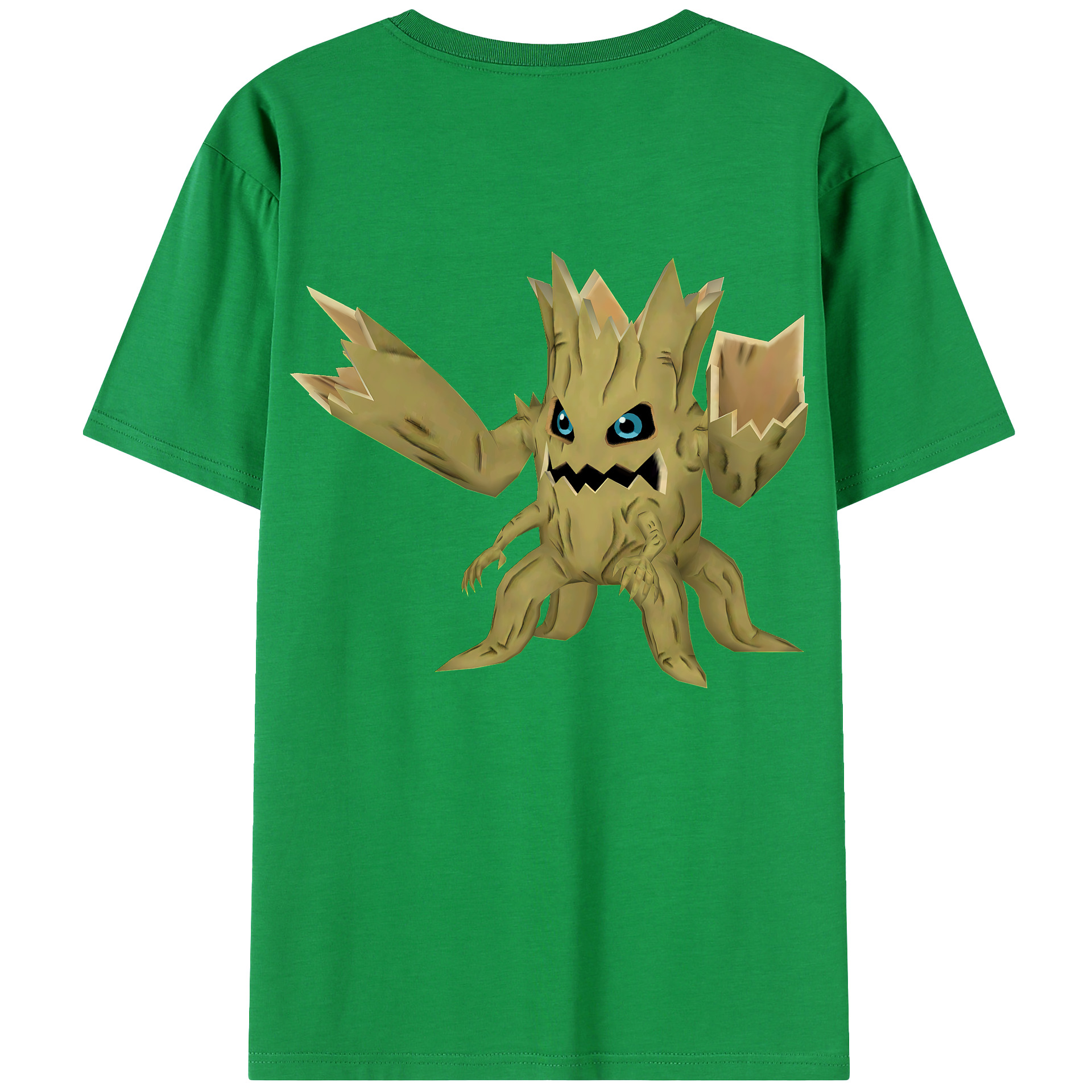 （画像用） Digimon デジタルモンスター/デジモン 綿100％ メンズ半袖Tシャツ（バックプリント） 通気性
