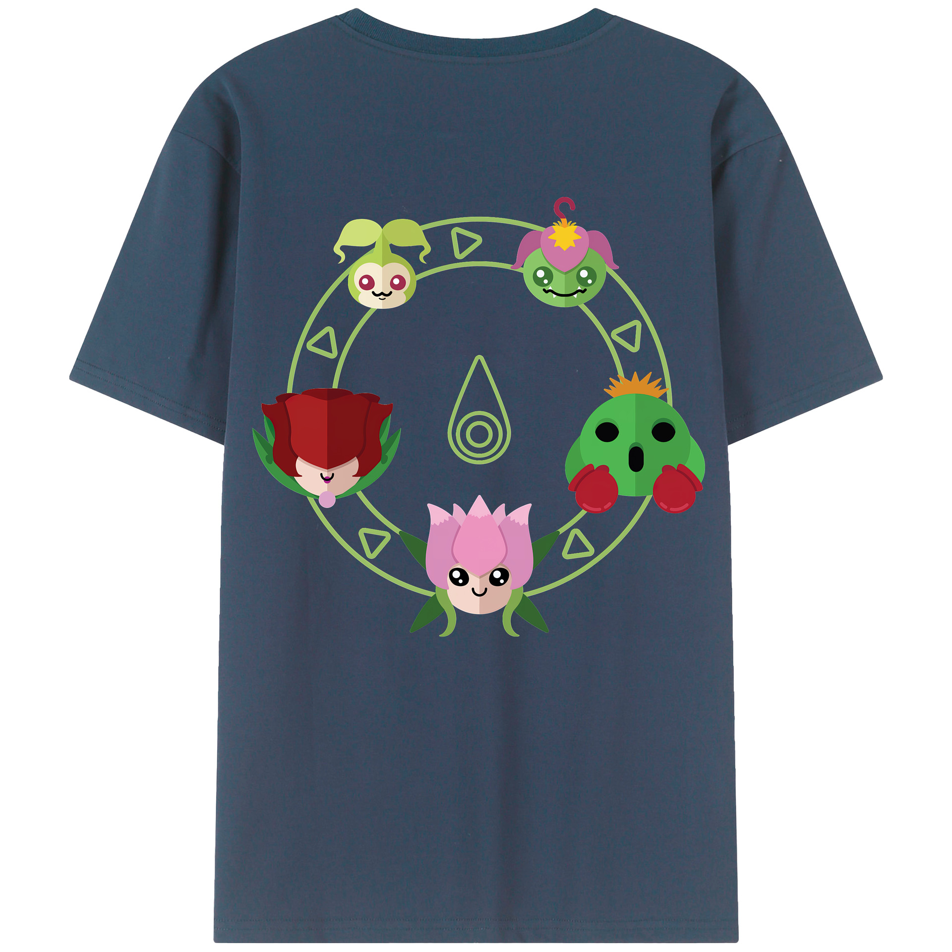 （画像用） Digimon デジタルモンスター/デジモン 綿100％ メンズ半袖Tシャツ（バックプリント） 通気性