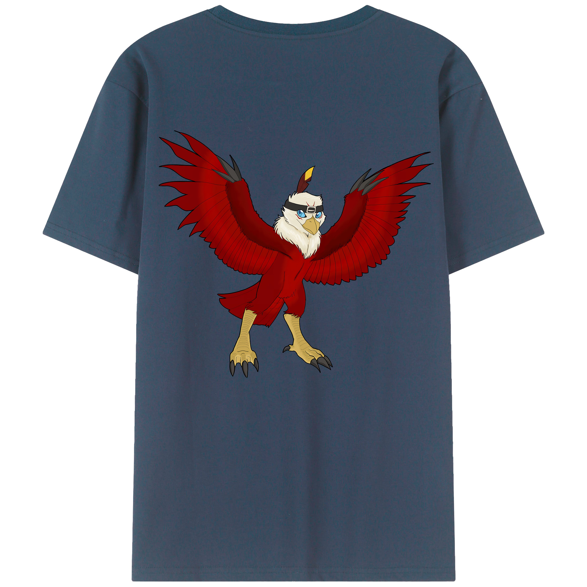 （画像用） Digimon デジタルモンスター/デジモン 綿100％ メンズ半袖Tシャツ（バックプリント） 通気性