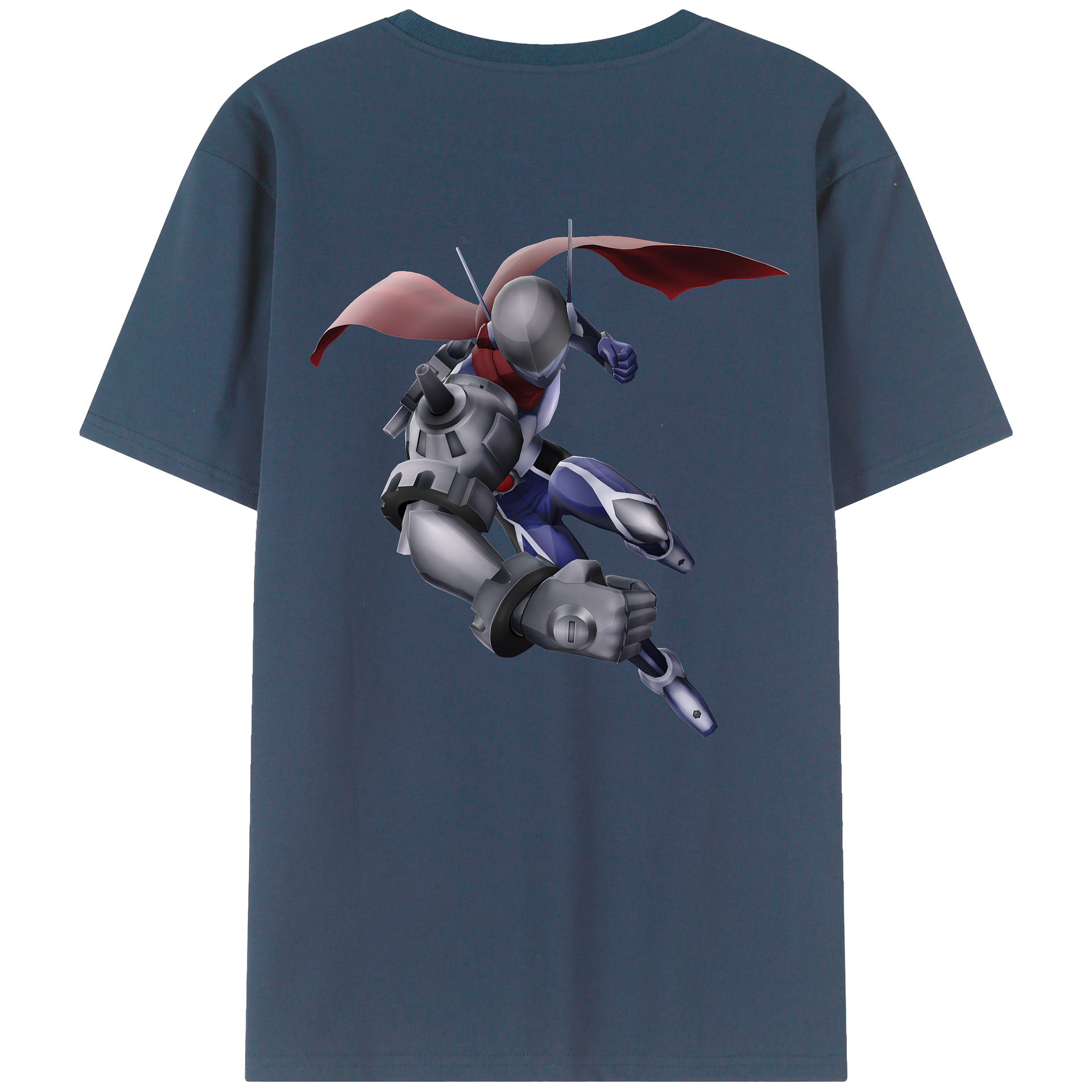 （画像用） Digimon デジタルモンスター/デジモン 綿100％ メンズ半袖Tシャツ（バックプリント） 通気性