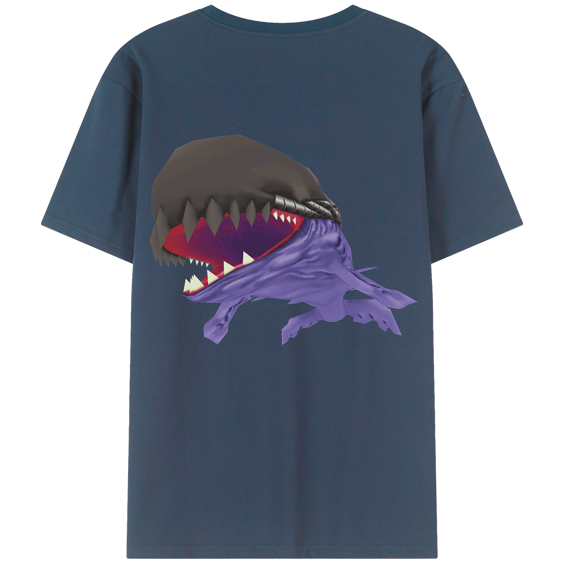 （画像用） Digimon デジタルモンスター/デジモン 綿100％ メンズ半袖Tシャツ（バックプリント） 通気性