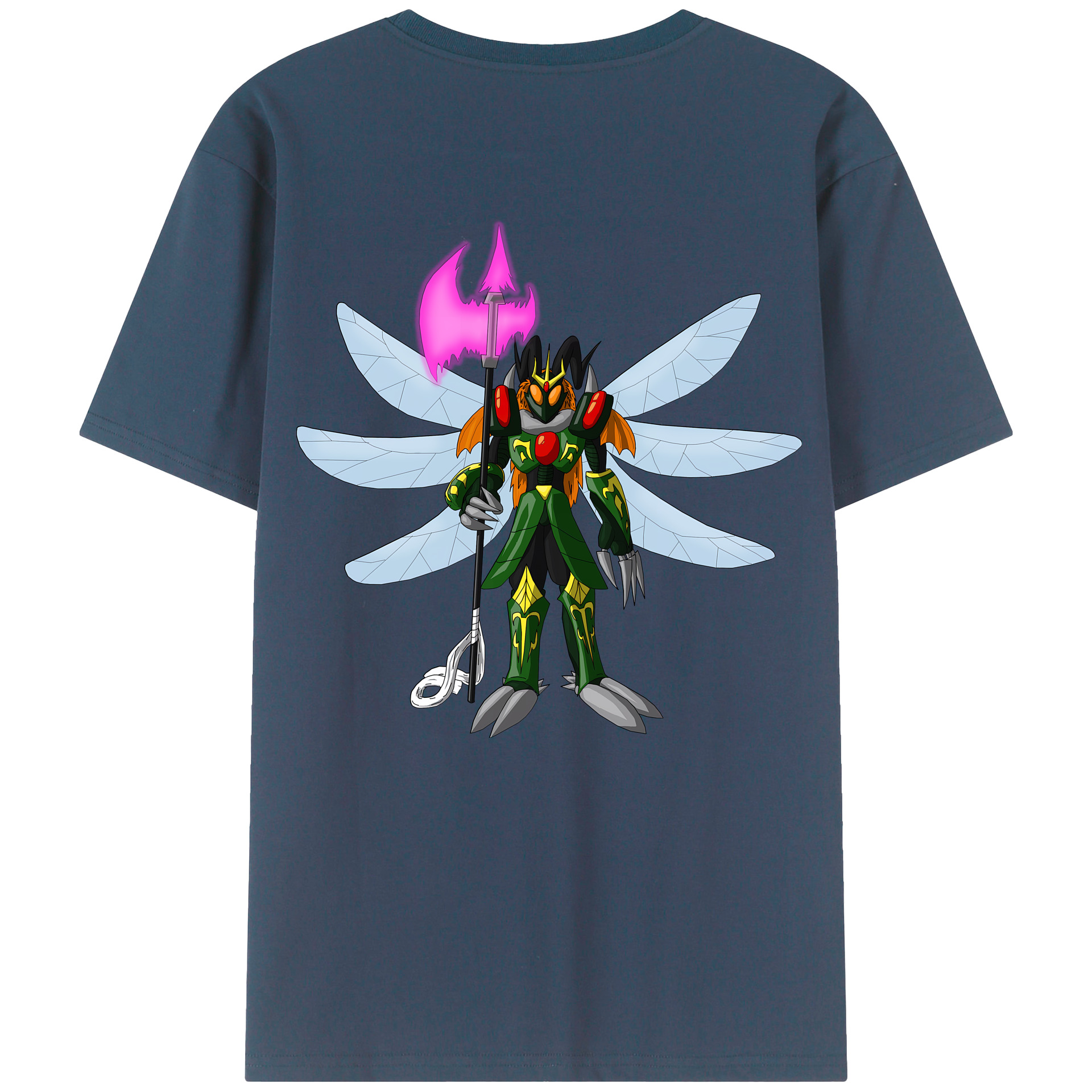 （画像用） Digimon デジタルモンスター/デジモン 綿100％ メンズ半袖Tシャツ（バックプリント） 通気性
