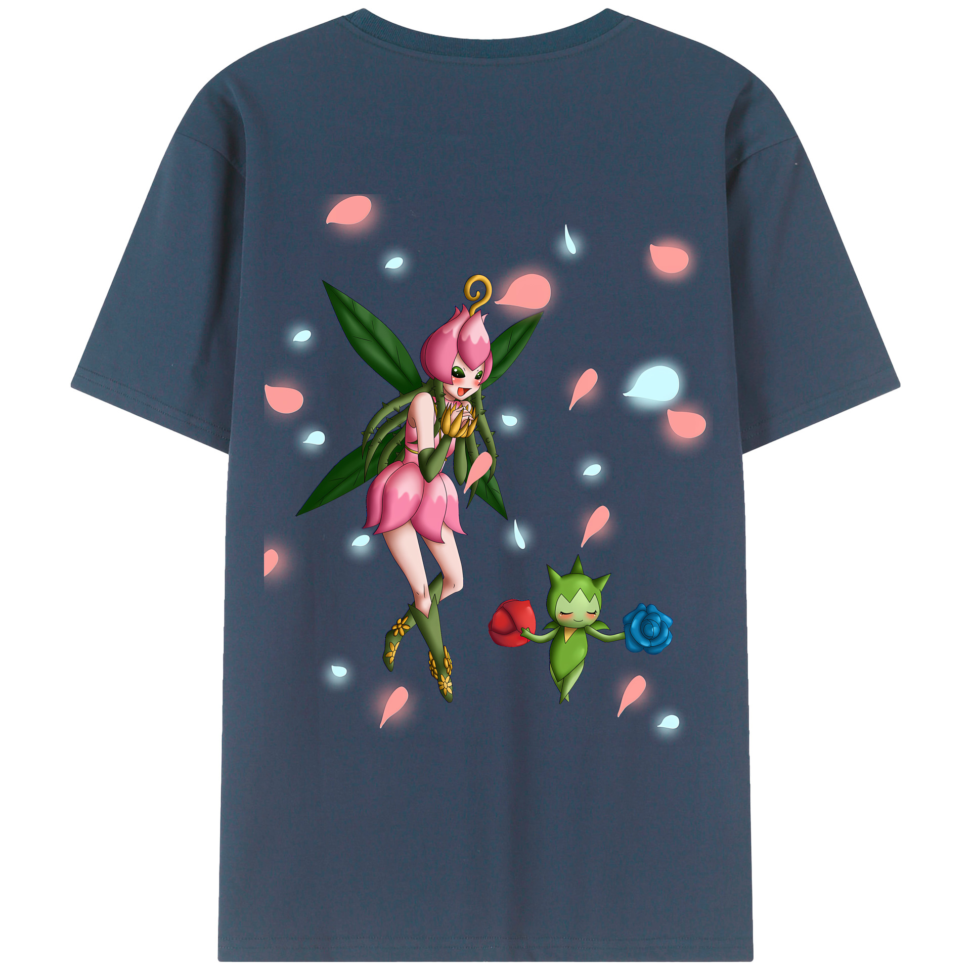 （画像用） Digimon デジタルモンスター/デジモン 綿100％ メンズ半袖Tシャツ（バックプリント） 通気性