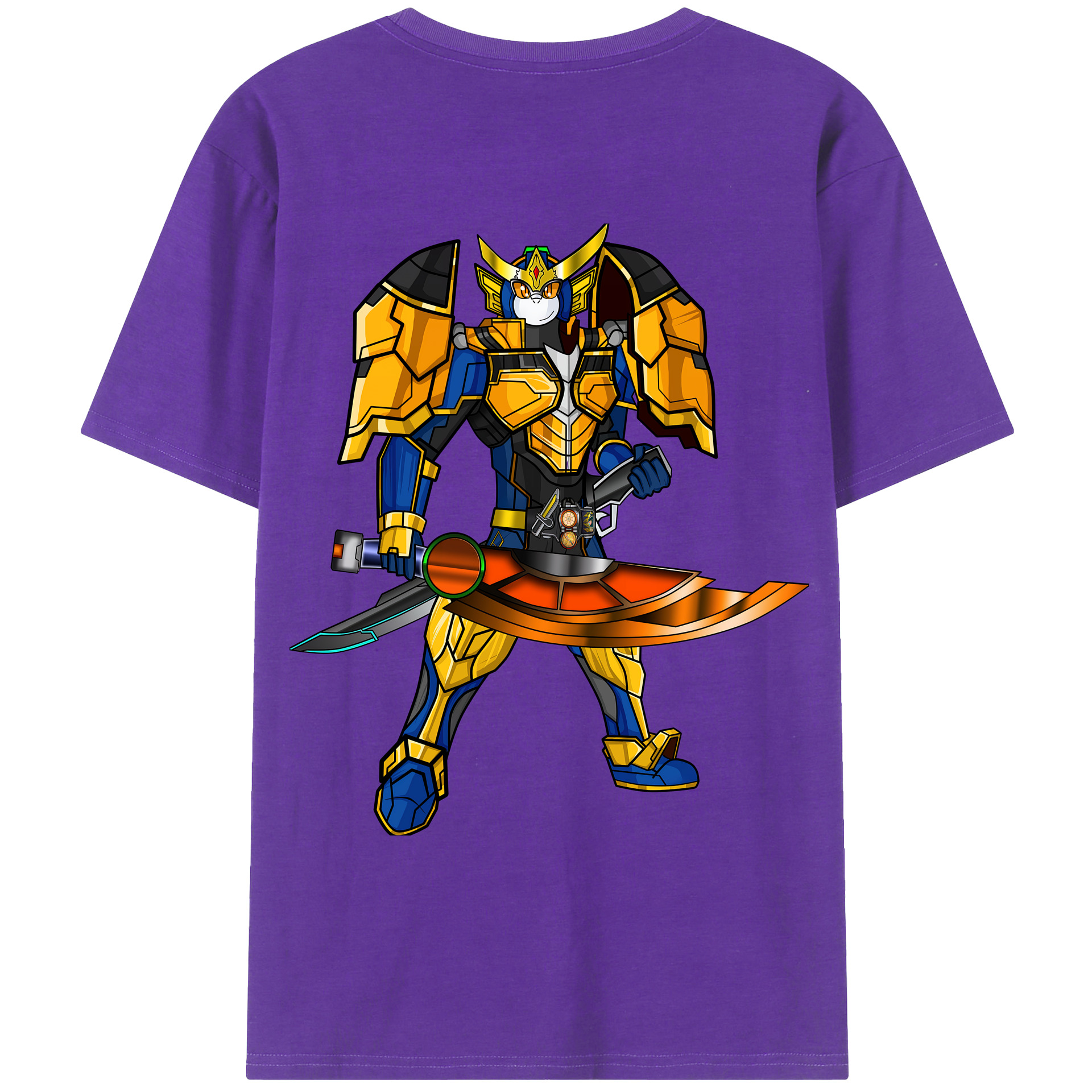 （画像用） Digimon デジタルモンスター/デジモン 綿100％ メンズ半袖Tシャツ（バックプリント） 通気性