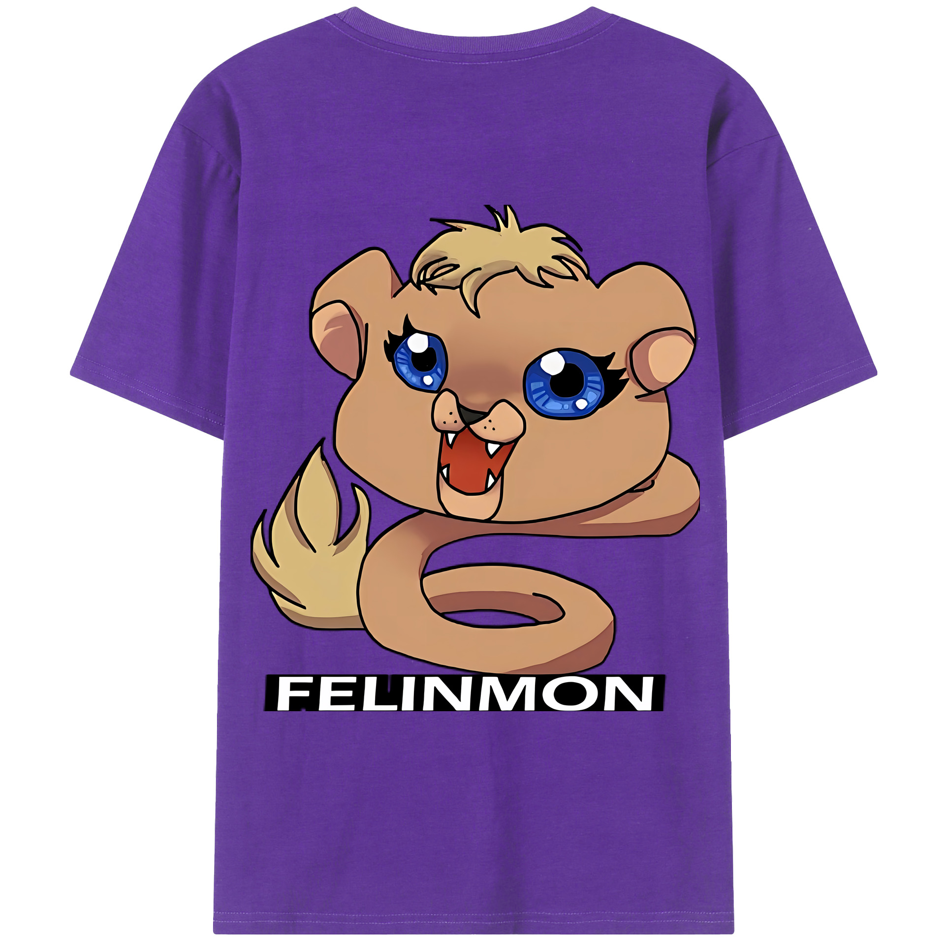 （画像用） Digimon デジタルモンスター/デジモン 綿100％ メンズ半袖Tシャツ（バックプリント） 通気性