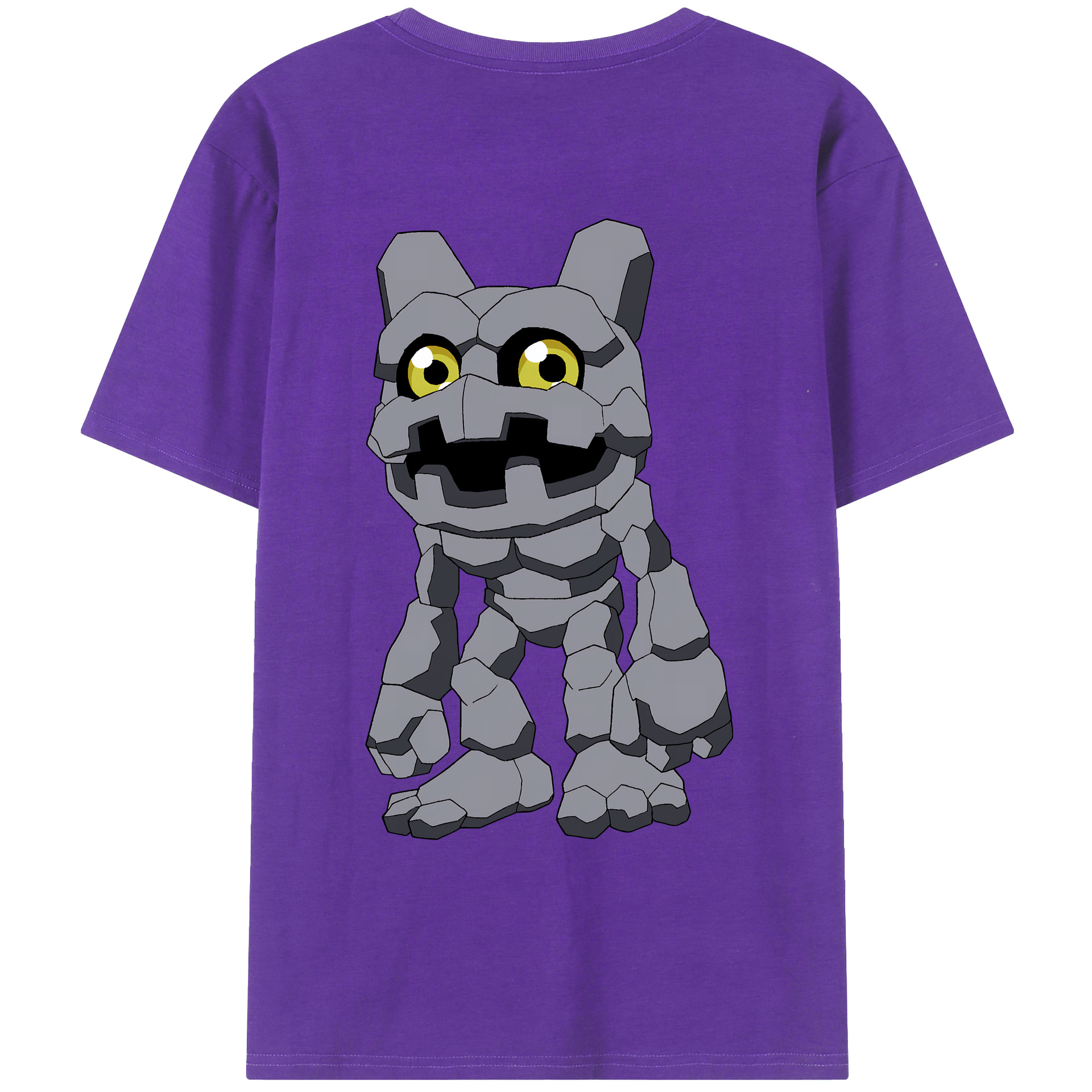 （画像用） Digimon デジタルモンスター/デジモン 綿100％ メンズ半袖Tシャツ（バックプリント） 通気性