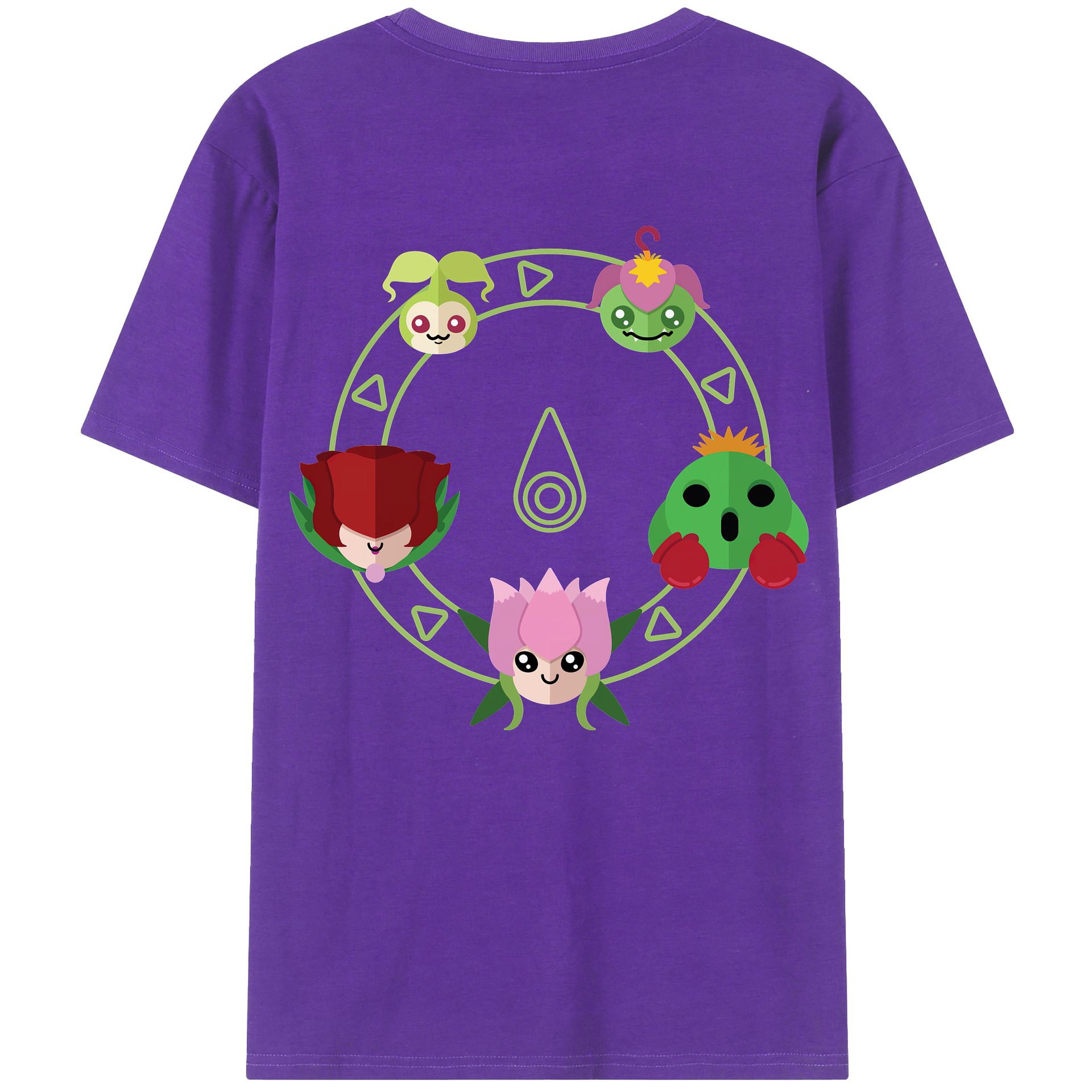 （画像用） Digimon デジタルモンスター/デジモン 綿100％ メンズ半袖Tシャツ（バックプリント） 通気性