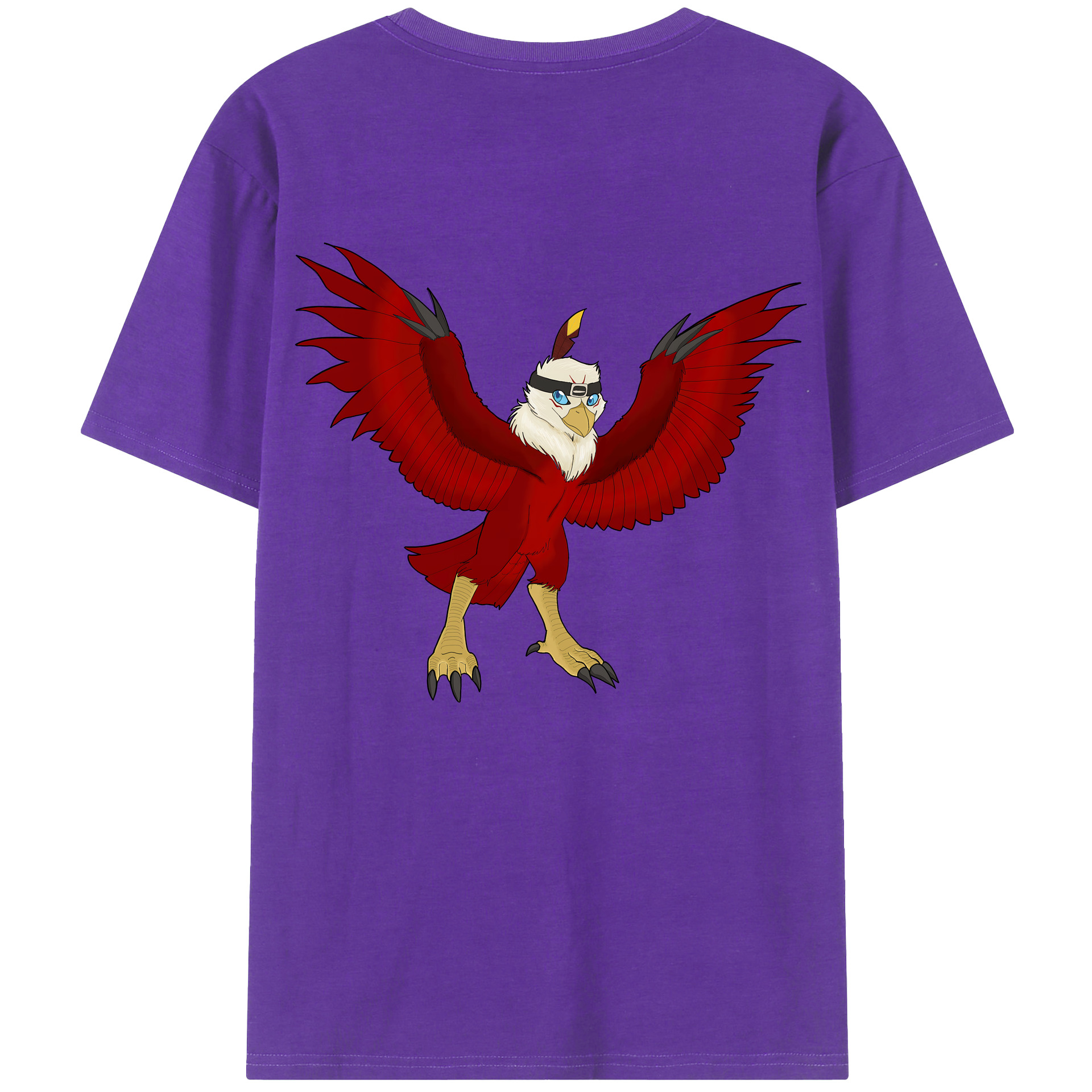 （画像用） Digimon デジタルモンスター/デジモン 綿100％ メンズ半袖Tシャツ（バックプリント） 通気性