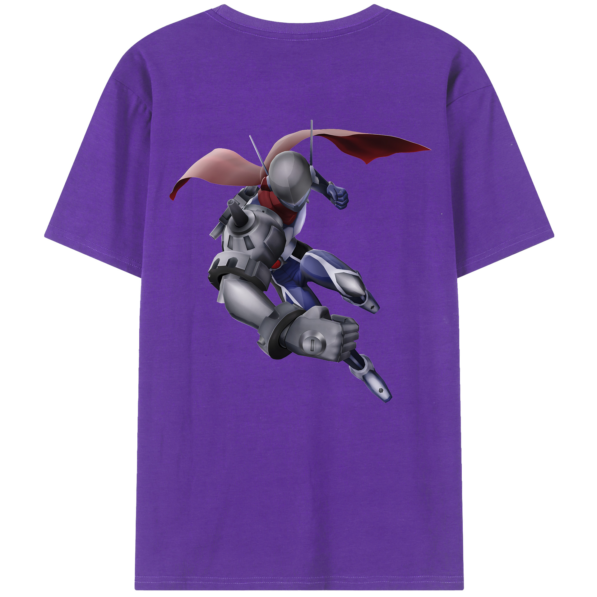 （画像用） Digimon デジタルモンスター/デジモン 綿100％ メンズ半袖Tシャツ（バックプリント） 通気性