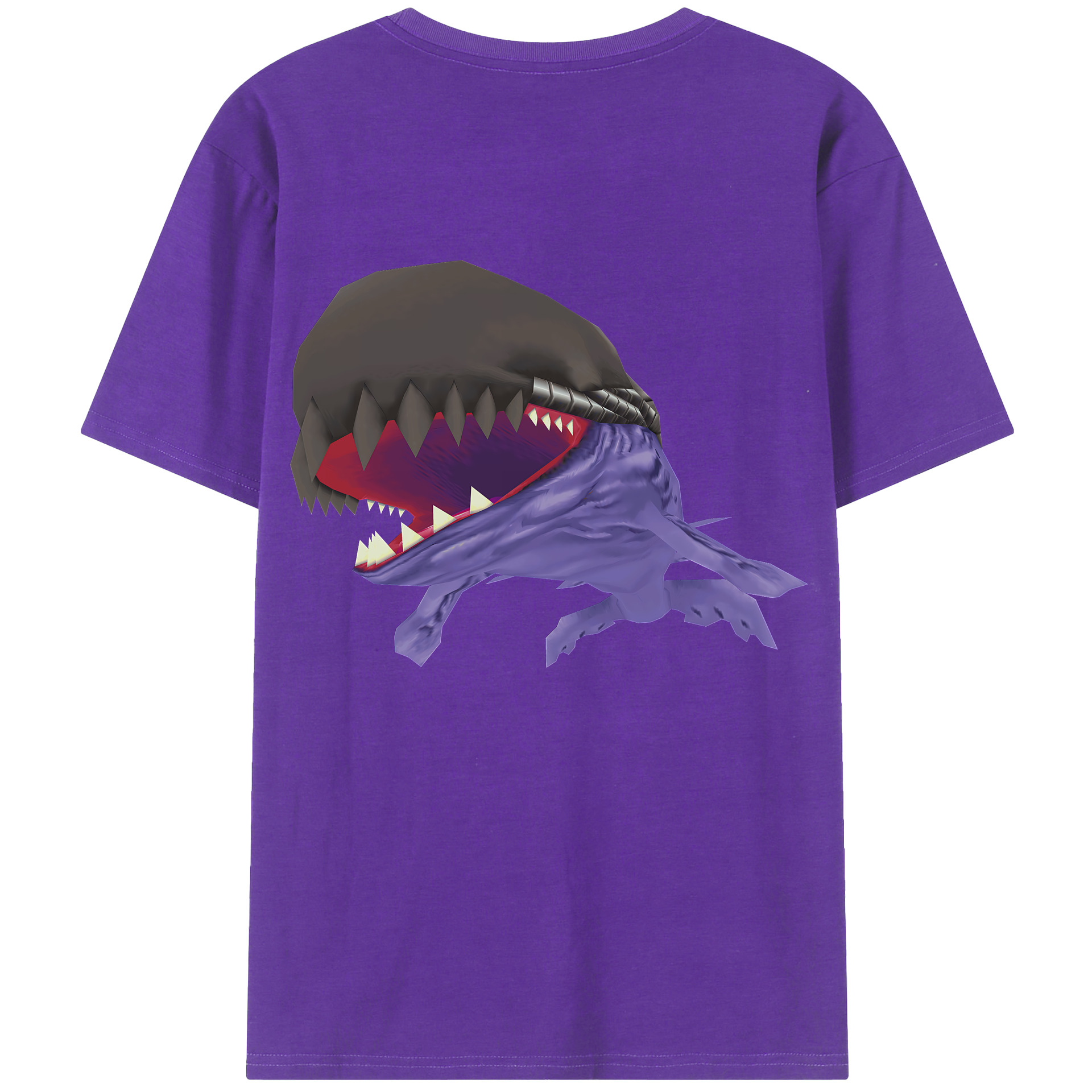 （画像用） Digimon デジタルモンスター/デジモン 綿100％ メンズ半袖Tシャツ（バックプリント） 通気性