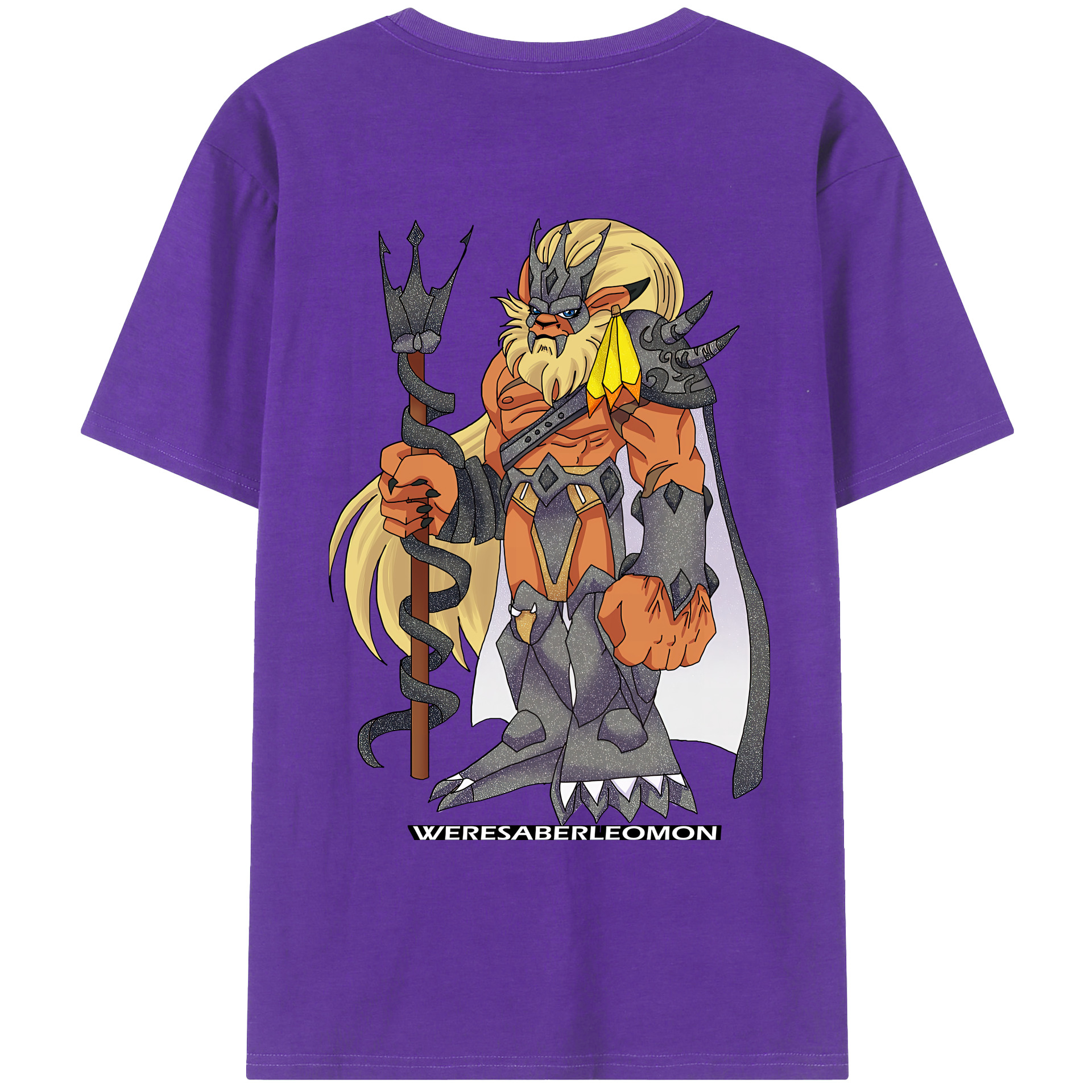 （画像用） Digimon デジタルモンスター/デジモン 綿100％ メンズ半袖Tシャツ（バックプリント） 通気性