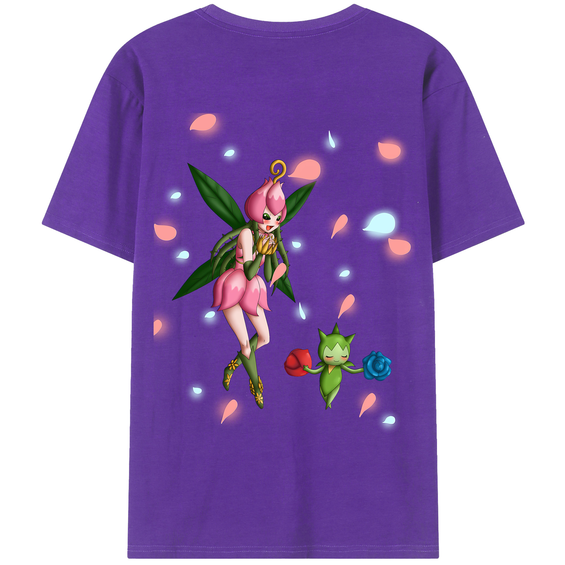 （画像用） Digimon デジタルモンスター/デジモン 綿100％ メンズ半袖Tシャツ（バックプリント） 通気性