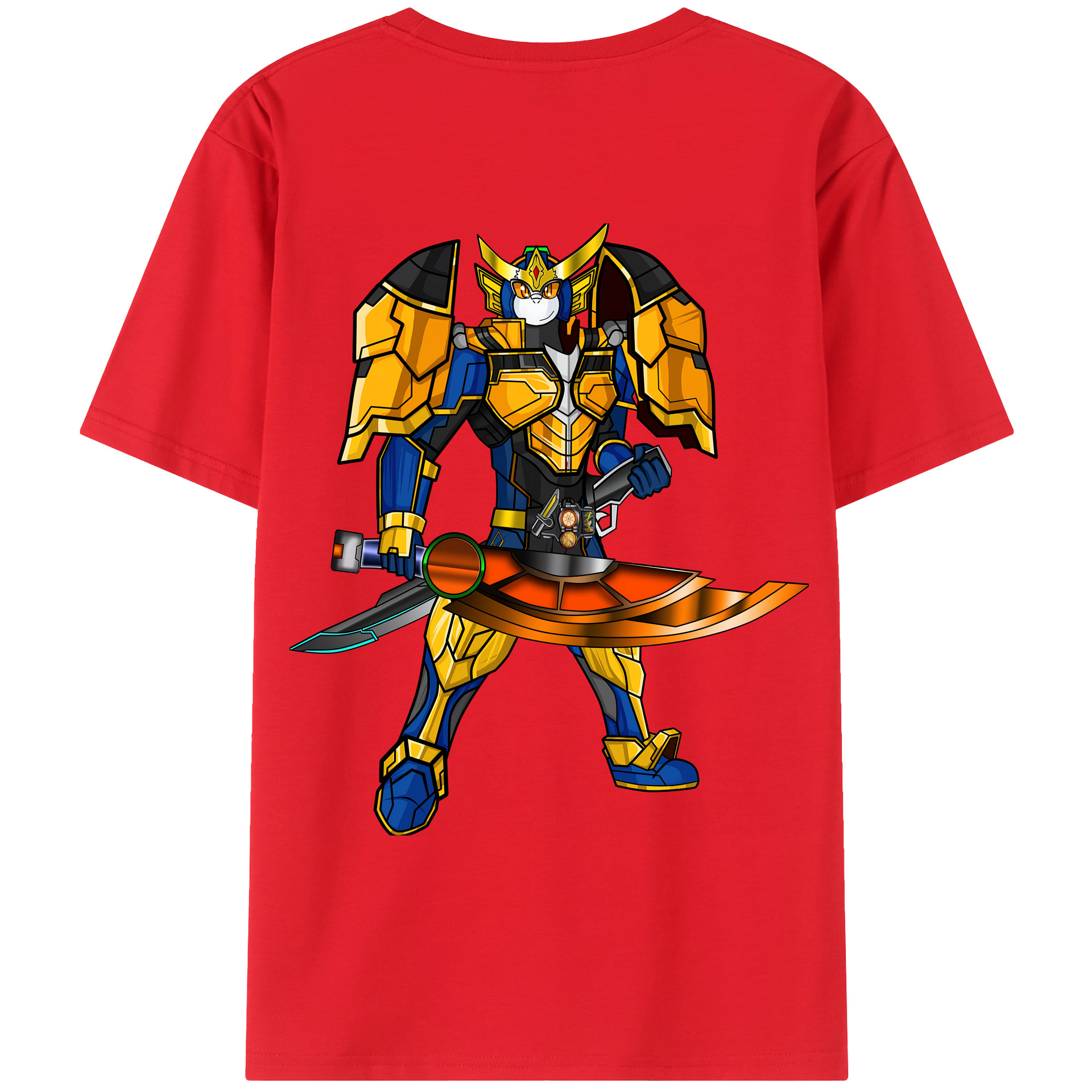 （画像用） Digimon デジタルモンスター/デジモン 綿100％ メンズ半袖Tシャツ（バックプリント） 通気性