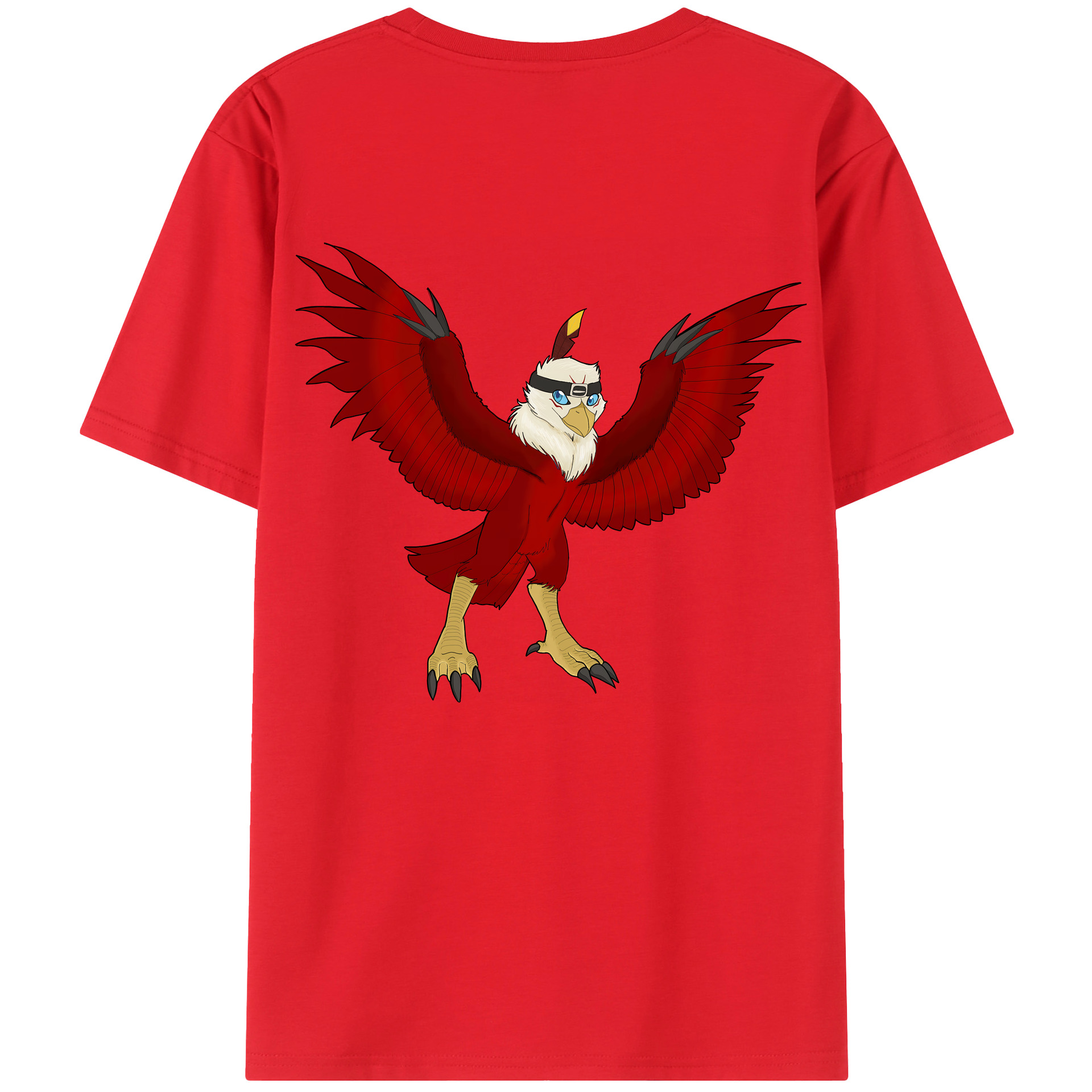 （画像用） Digimon デジタルモンスター/デジモン 綿100％ メンズ半袖Tシャツ（バックプリント） 通気性