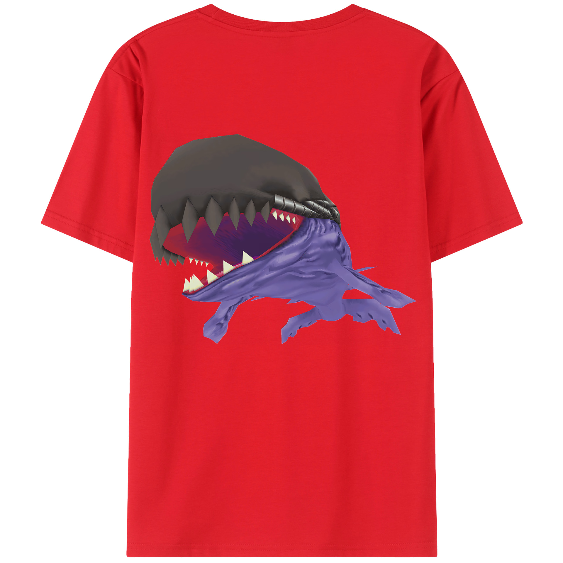 （画像用） Digimon デジタルモンスター/デジモン 綿100％ メンズ半袖Tシャツ（バックプリント） 通気性