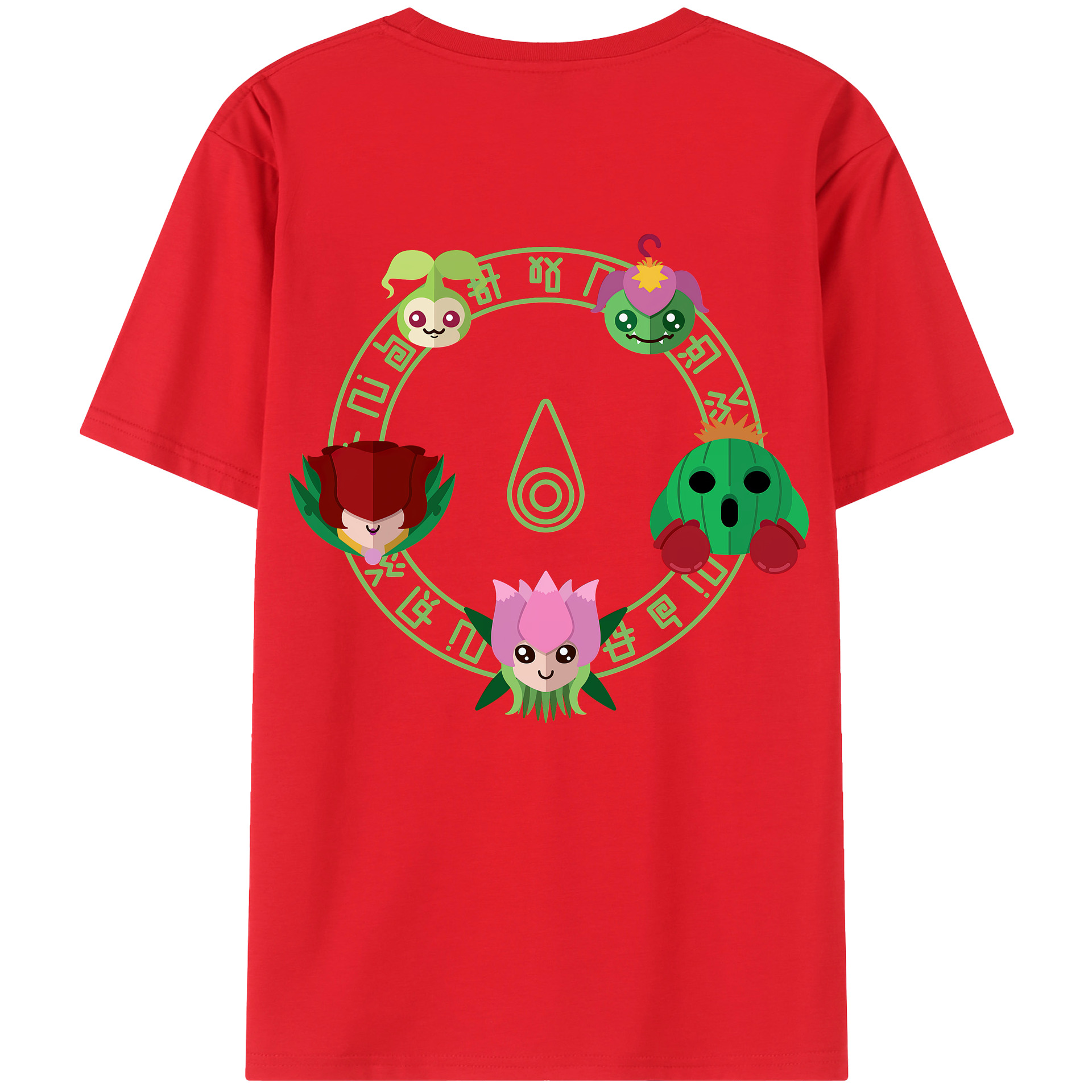 （画像用） Digimon デジタルモンスター/デジモン 綿100％ メンズ半袖Tシャツ（バックプリント） 通気性