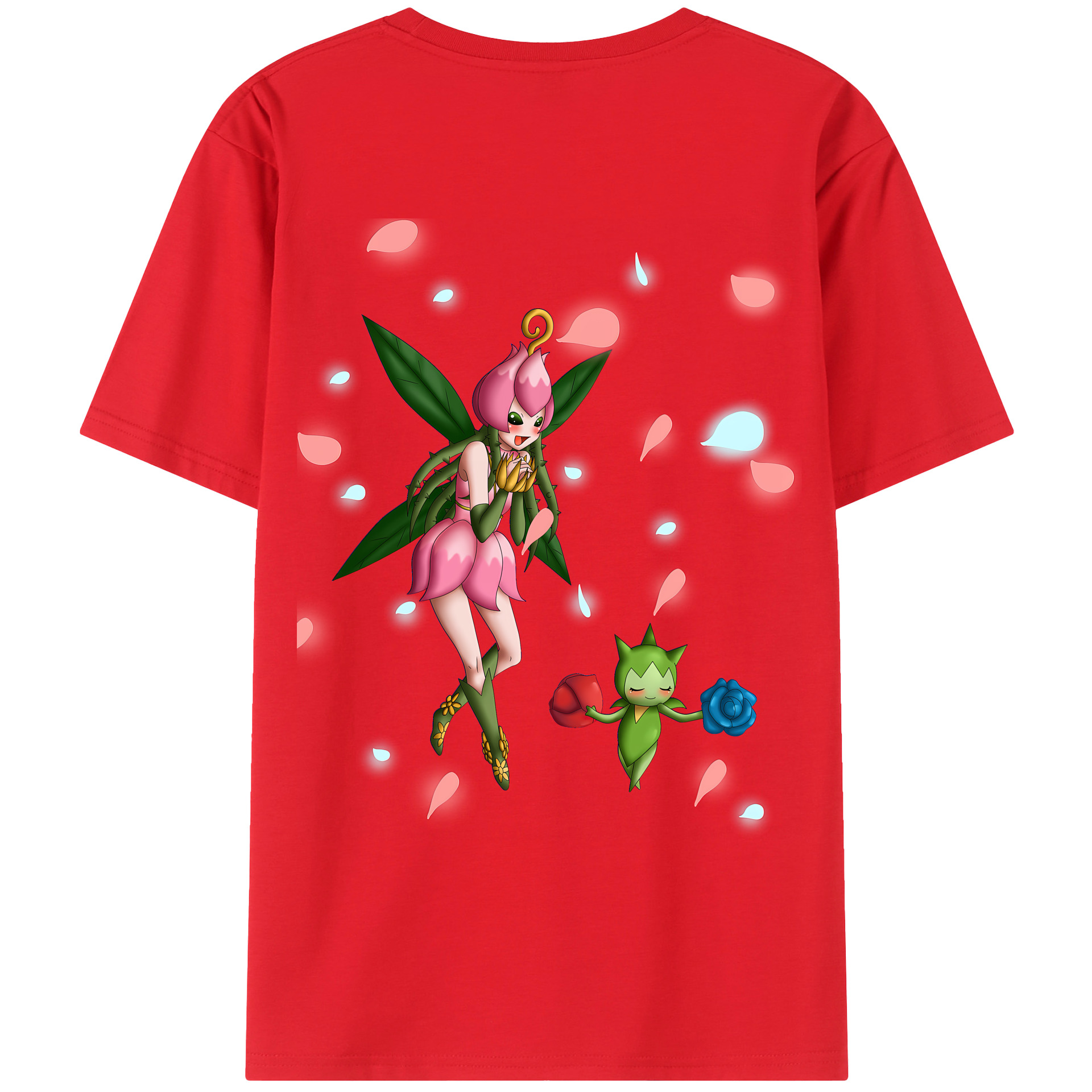 （画像用） Digimon デジタルモンスター/デジモン 綿100％ メンズ半袖Tシャツ（バックプリント） 通気性