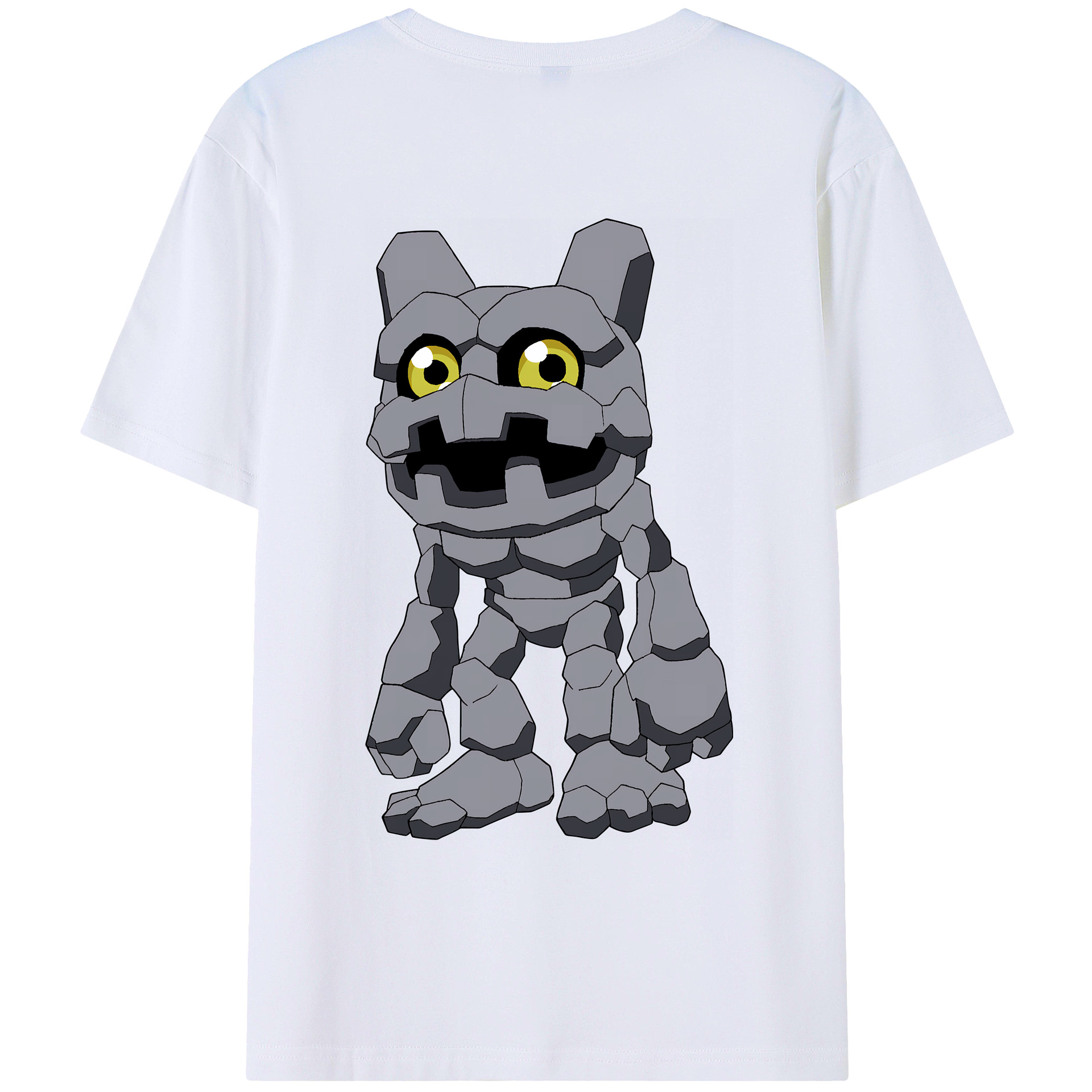 （画像用） Digimon デジタルモンスター/デジモン 綿100％ メンズ半袖Tシャツ（バックプリント） 通気性