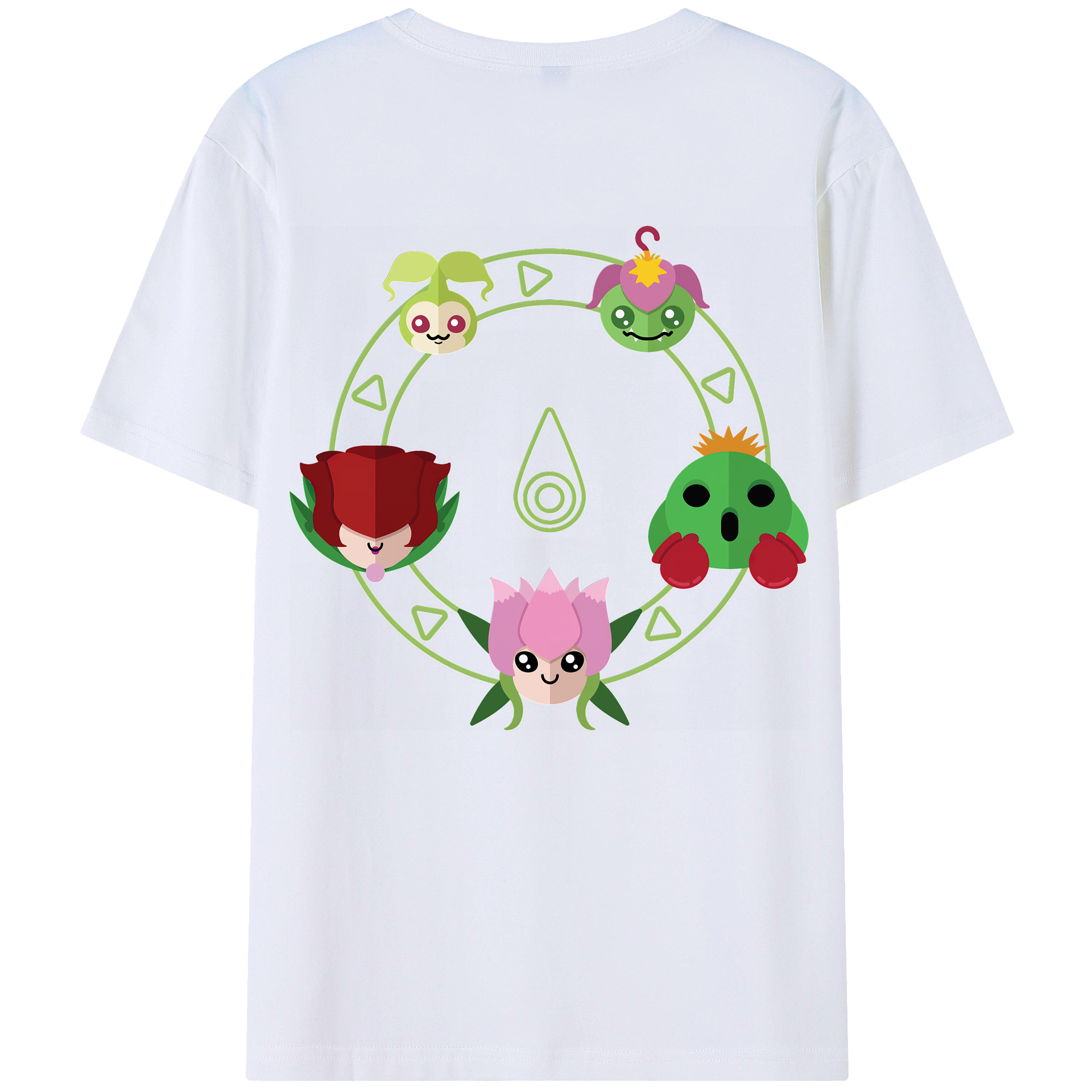 （画像用） Digimon デジタルモンスター/デジモン 綿100％ メンズ半袖Tシャツ（バックプリント） 通気性