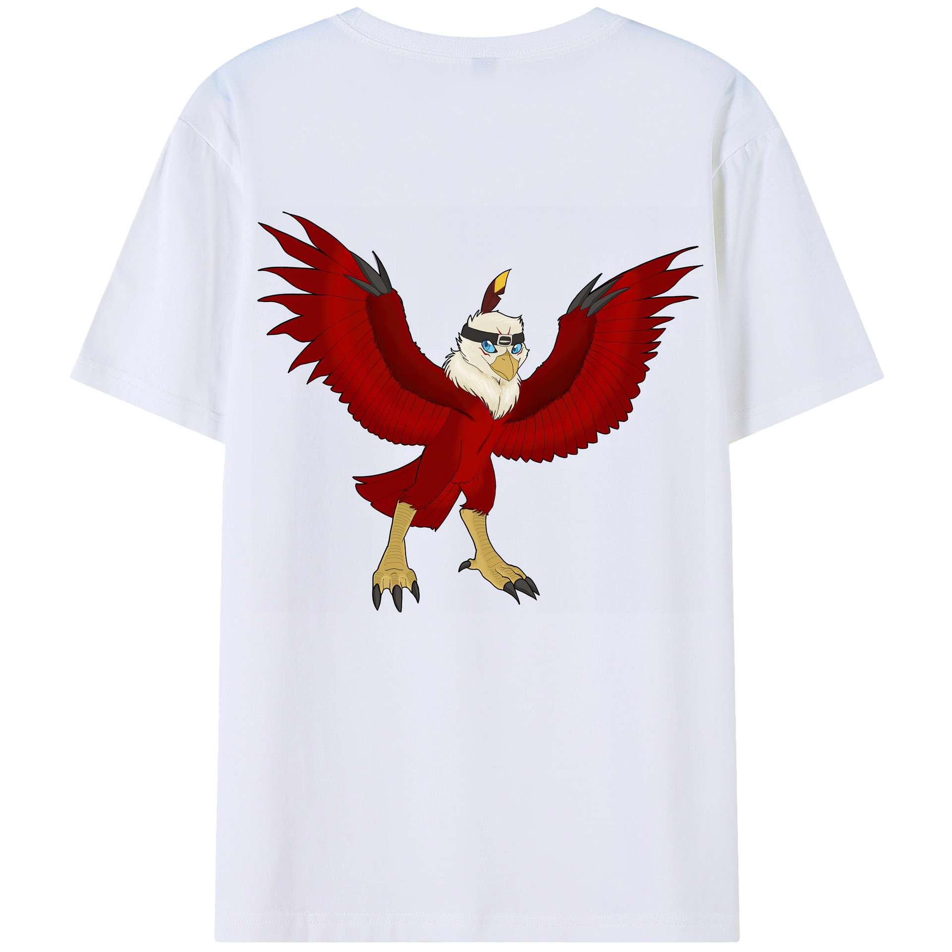 （画像用） Digimon デジタルモンスター/デジモン 綿100％ メンズ半袖Tシャツ（バックプリント） 通気性