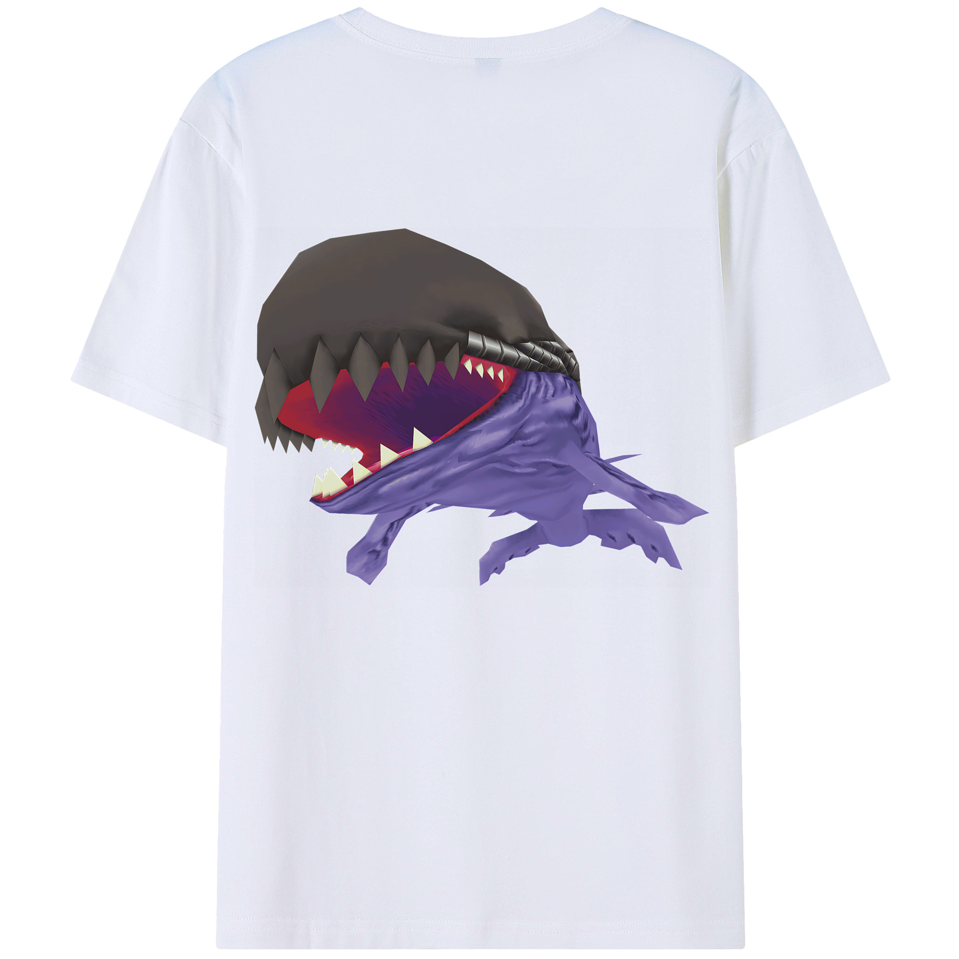 （画像用） Digimon デジタルモンスター/デジモン 綿100％ メンズ半袖Tシャツ（バックプリント） 通気性