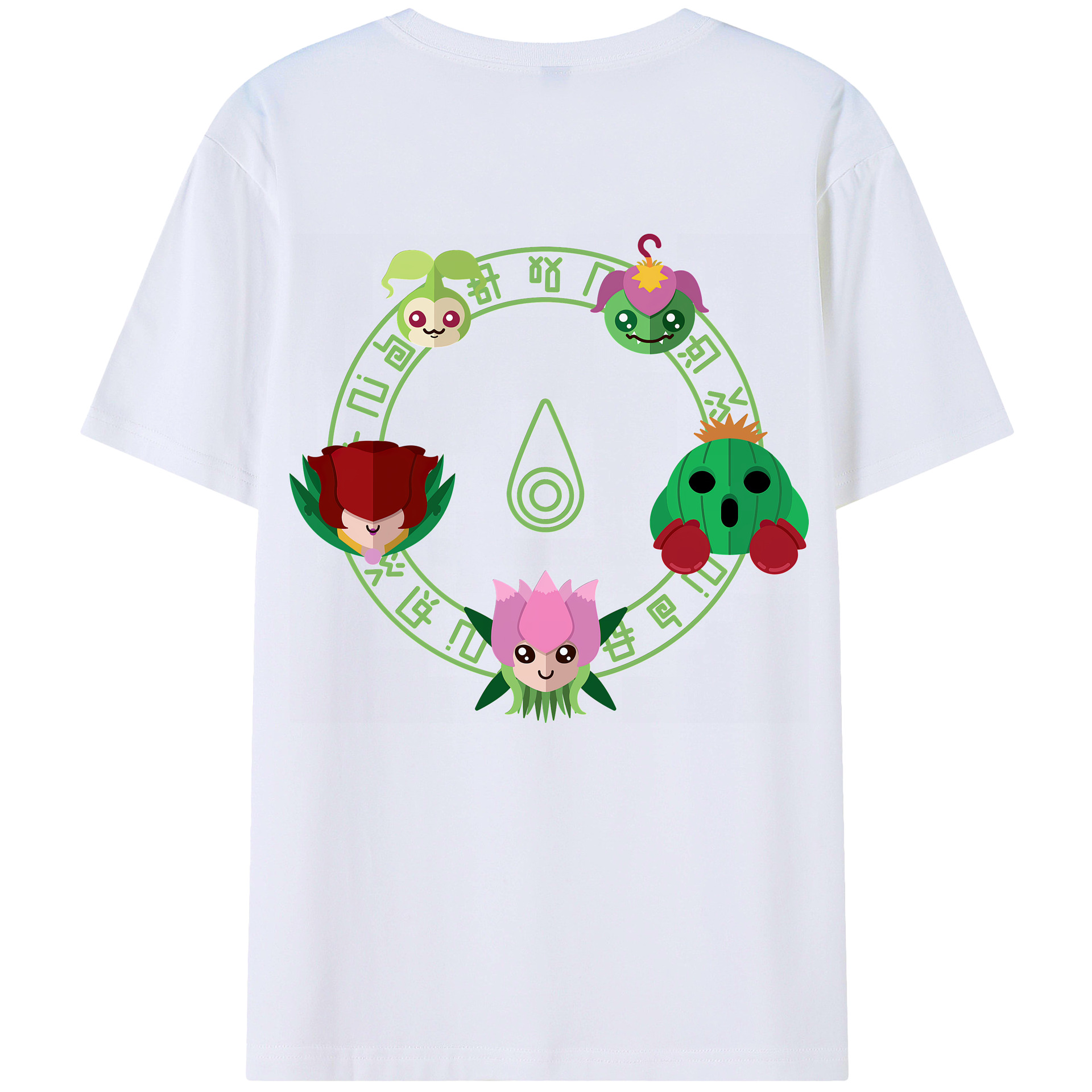 （画像用） Digimon デジタルモンスター/デジモン 綿100％ メンズ半袖Tシャツ（バックプリント） 通気性