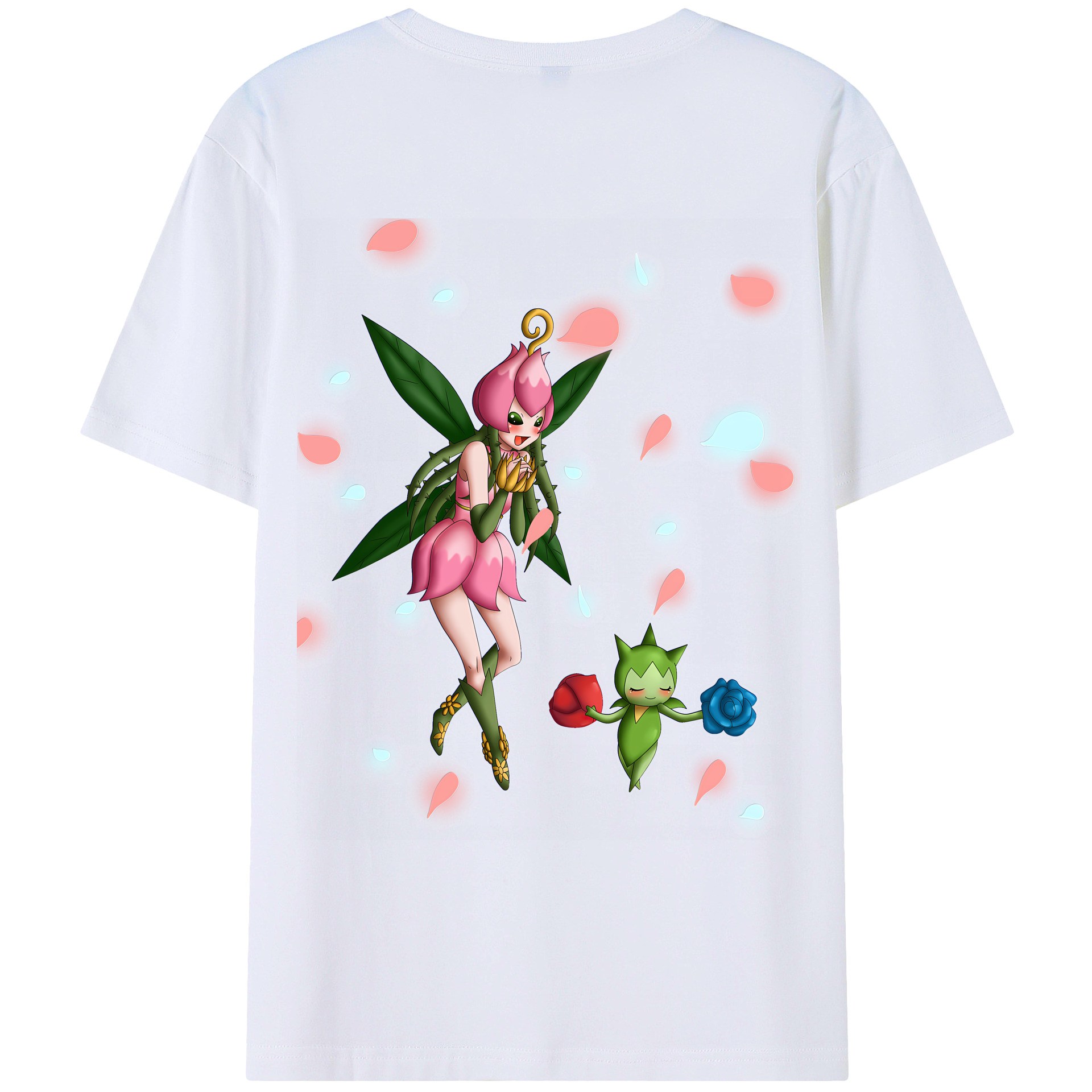 （画像用） Digimon デジタルモンスター/デジモン 綿100％ メンズ半袖Tシャツ（バックプリント） 通気性