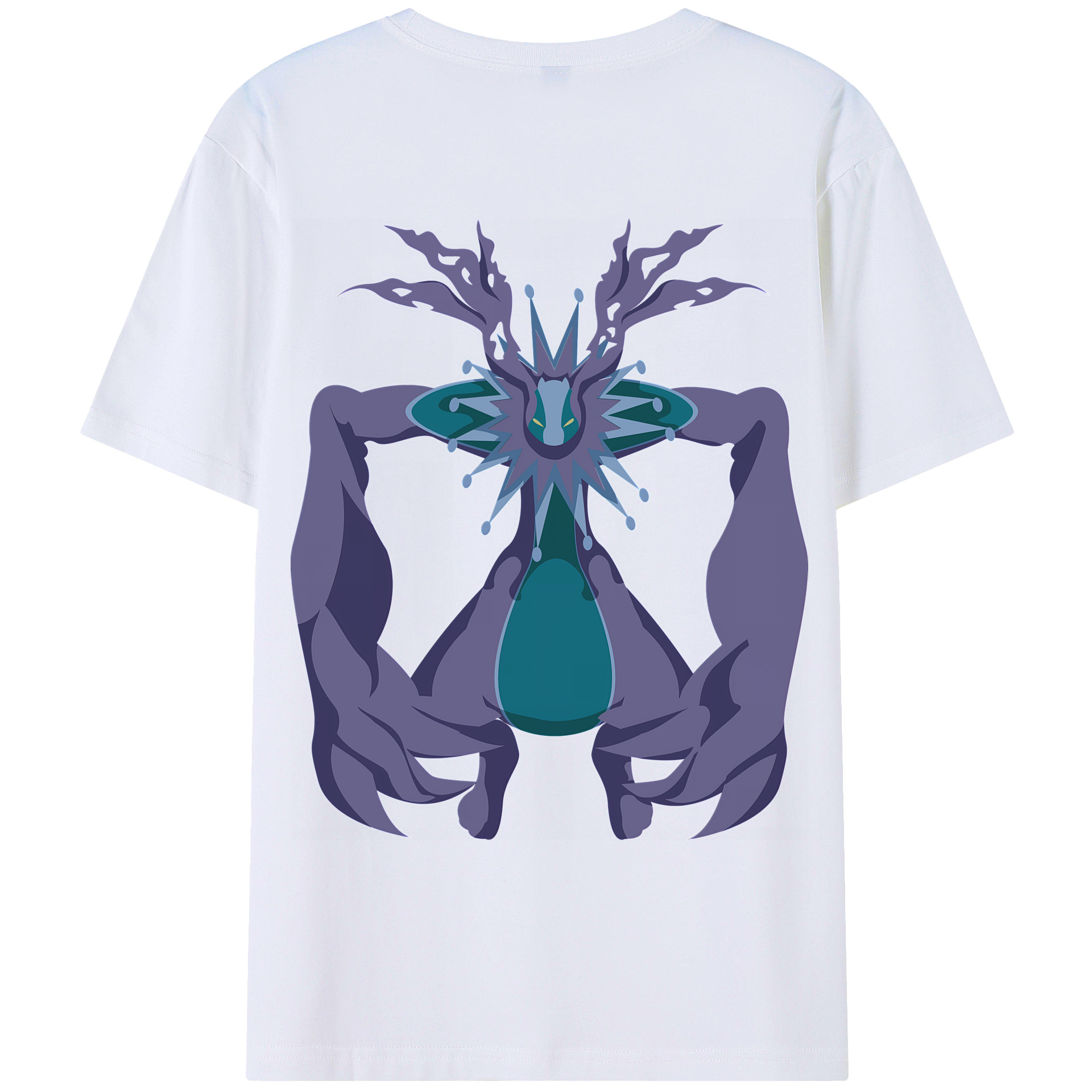 （画像用） Digimon デジタルモンスター/デジモン 綿100％ メンズ半袖Tシャツ（バックプリント） 通気性