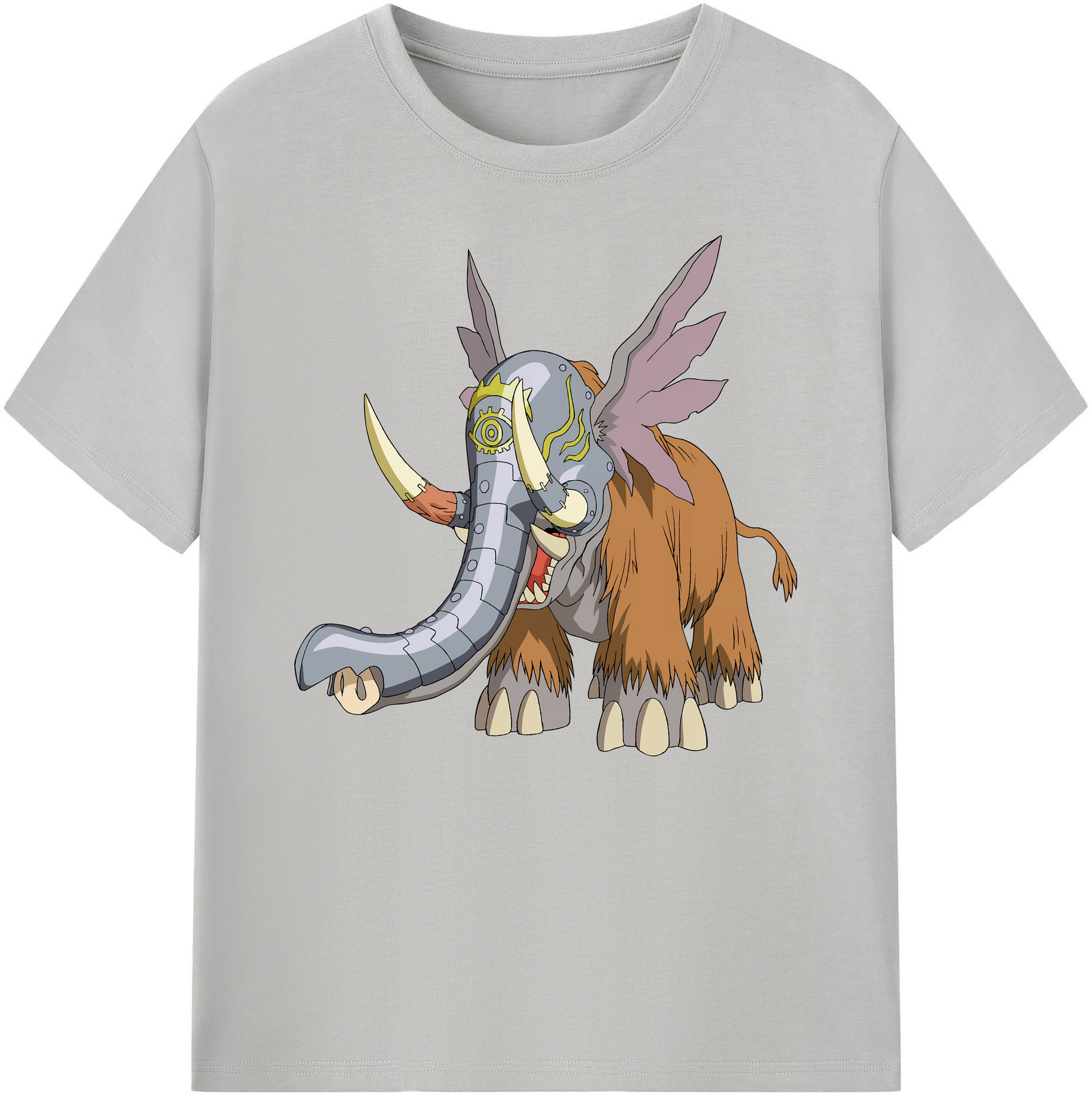 （画像用） Digimon デジタルモンスター/デジモン 綿100％ メンズ半袖Tシャツ｜肌触りやわらか＆通気性