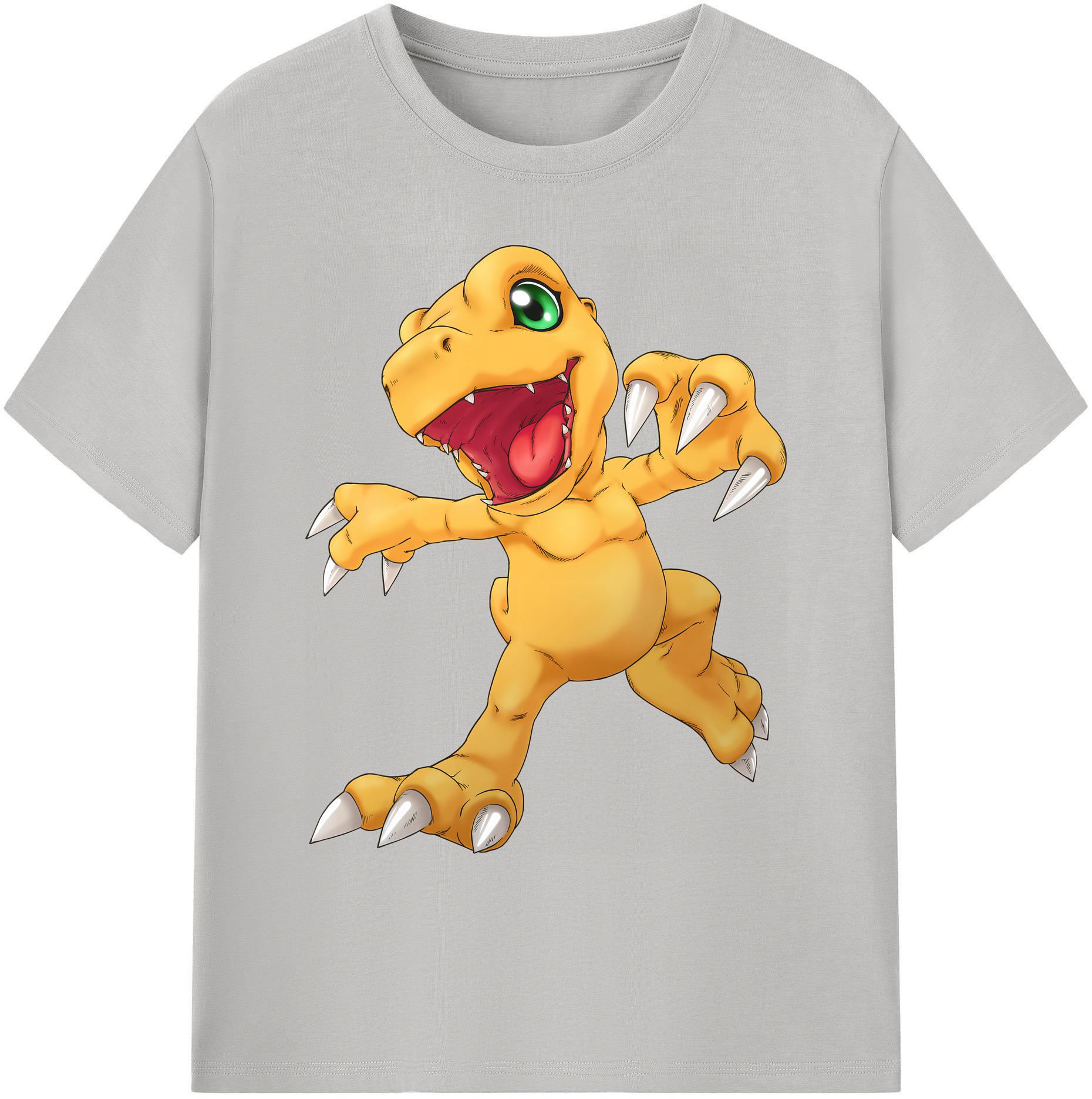 （画像用） Digimon デジタルモンスター/デジモン 綿100％ メンズ半袖Tシャツ｜肌触りやわらか＆通気性