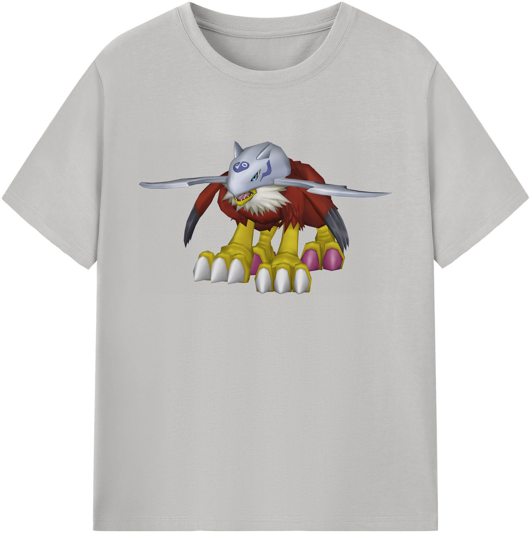 （画像用） Digimon デジタルモンスター/デジモン 綿100％ メンズ半袖Tシャツ｜肌触りやわらか＆通気性
