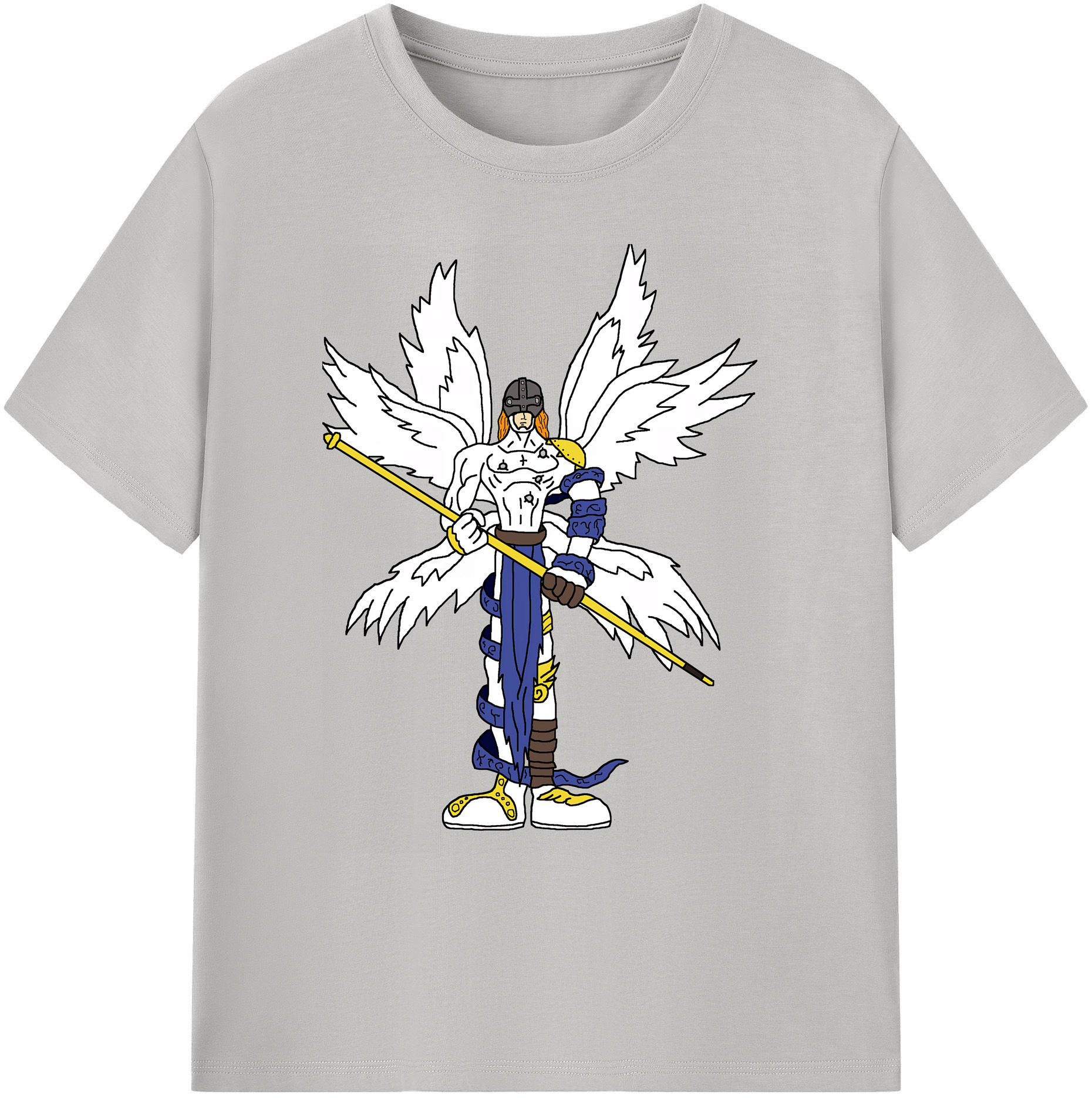 （画像用） Digimon デジタルモンスター/デジモン 綿100％ メンズ半袖Tシャツ｜肌触りやわらか＆通気性