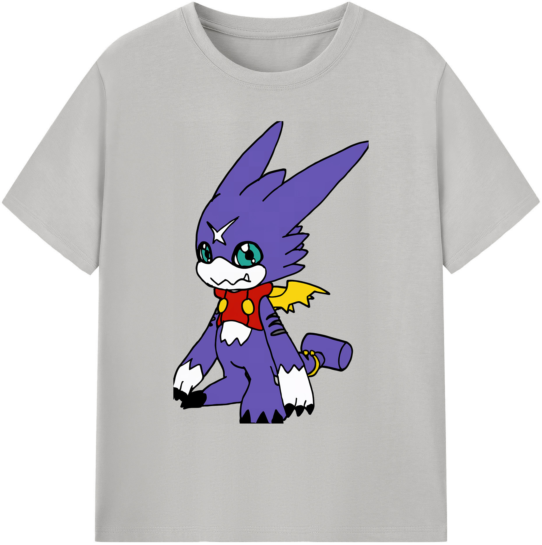 （画像用） Digimon デジタルモンスター/デジモン 綿100％ メンズ半袖Tシャツ｜肌触りやわらか＆通気性