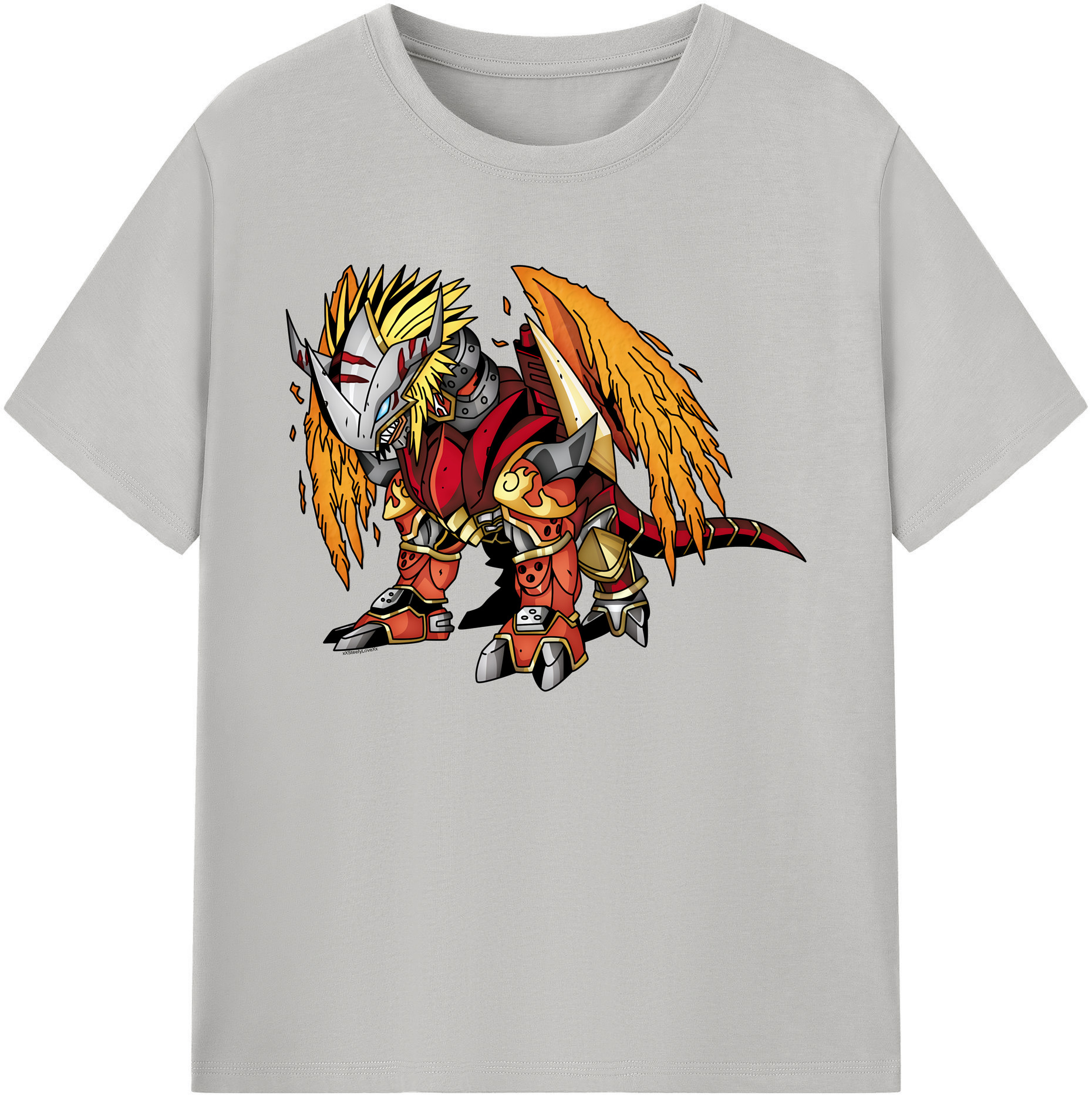 （画像用） Digimon デジタルモンスター/デジモン 綿100％ メンズ半袖Tシャツ｜肌触りやわらか＆通気性