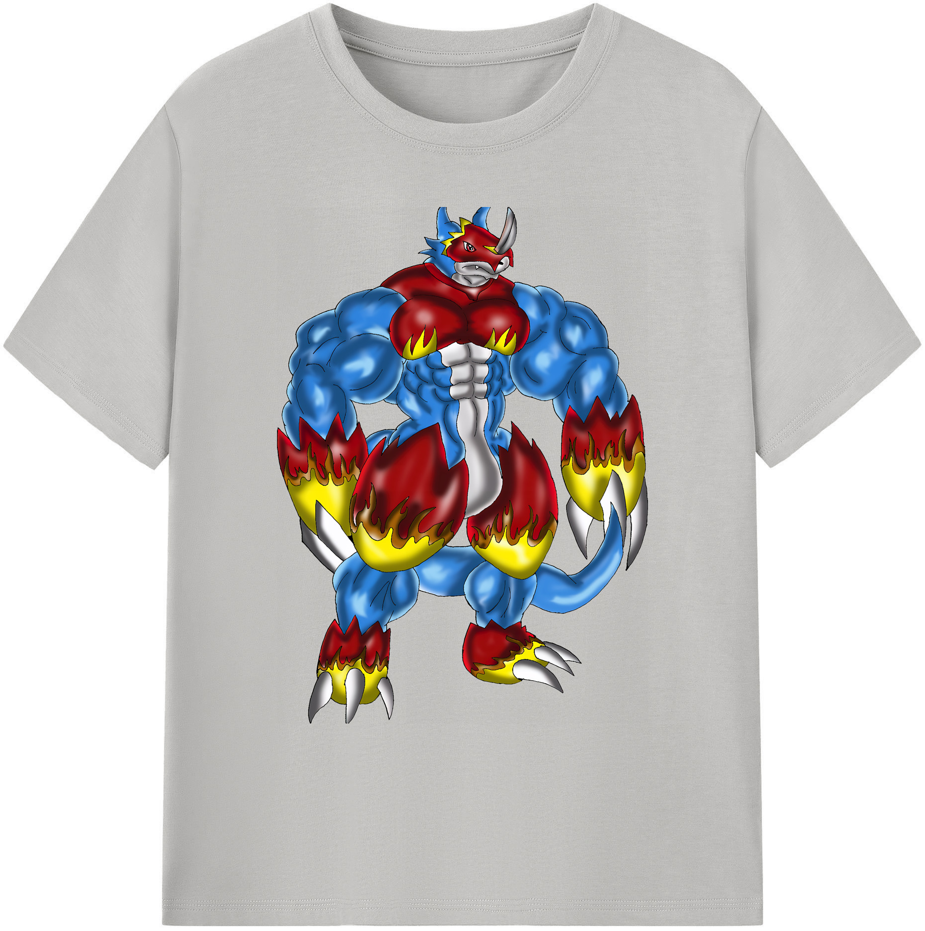 （画像用） Digimon デジタルモンスター/デジモン 綿100％ メンズ半袖Tシャツ｜肌触りやわらか＆通気性