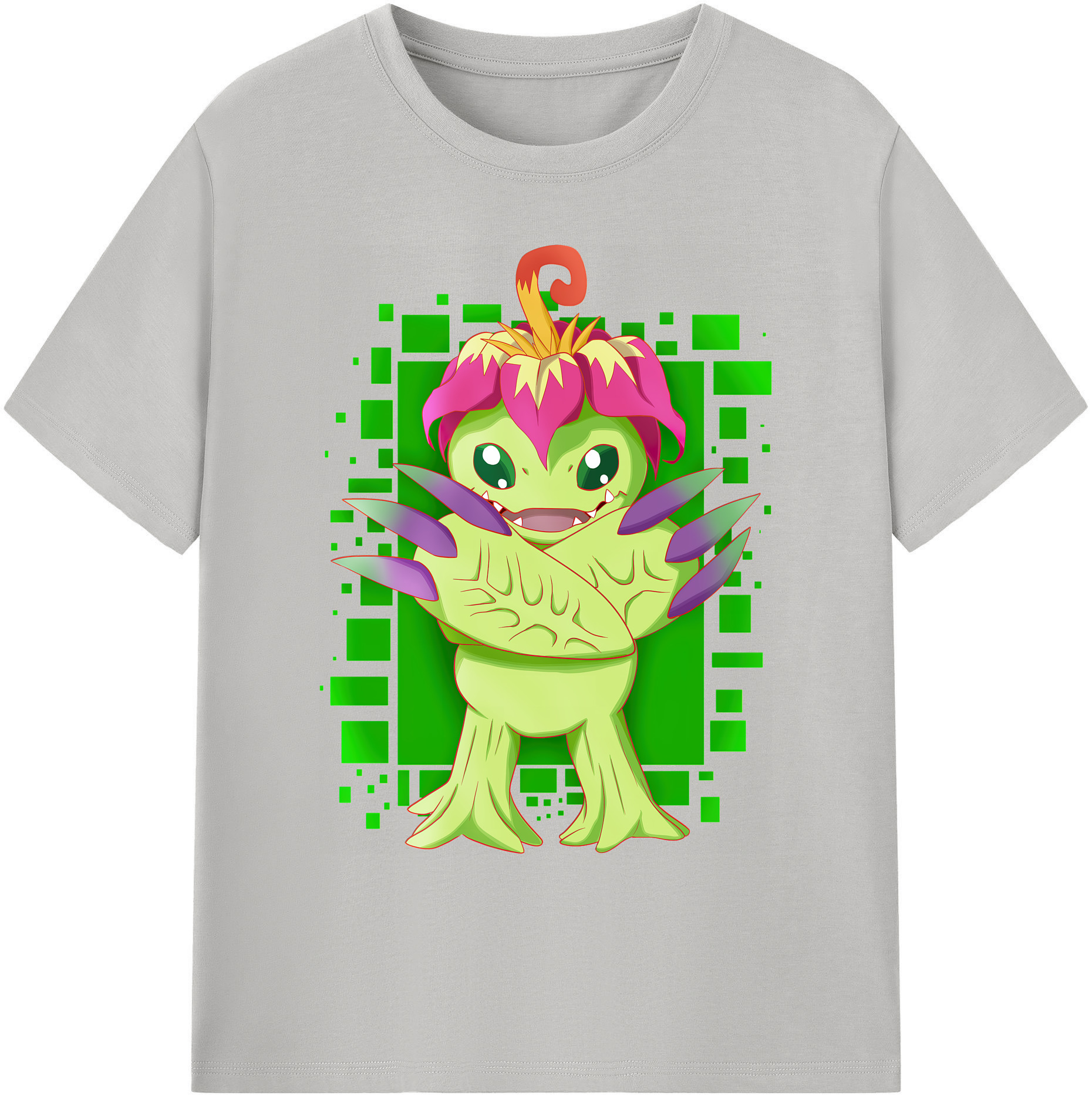 （画像用） Digimon デジタルモンスター/デジモン 綿100％ メンズ半袖Tシャツ｜肌触りやわらか＆通気性