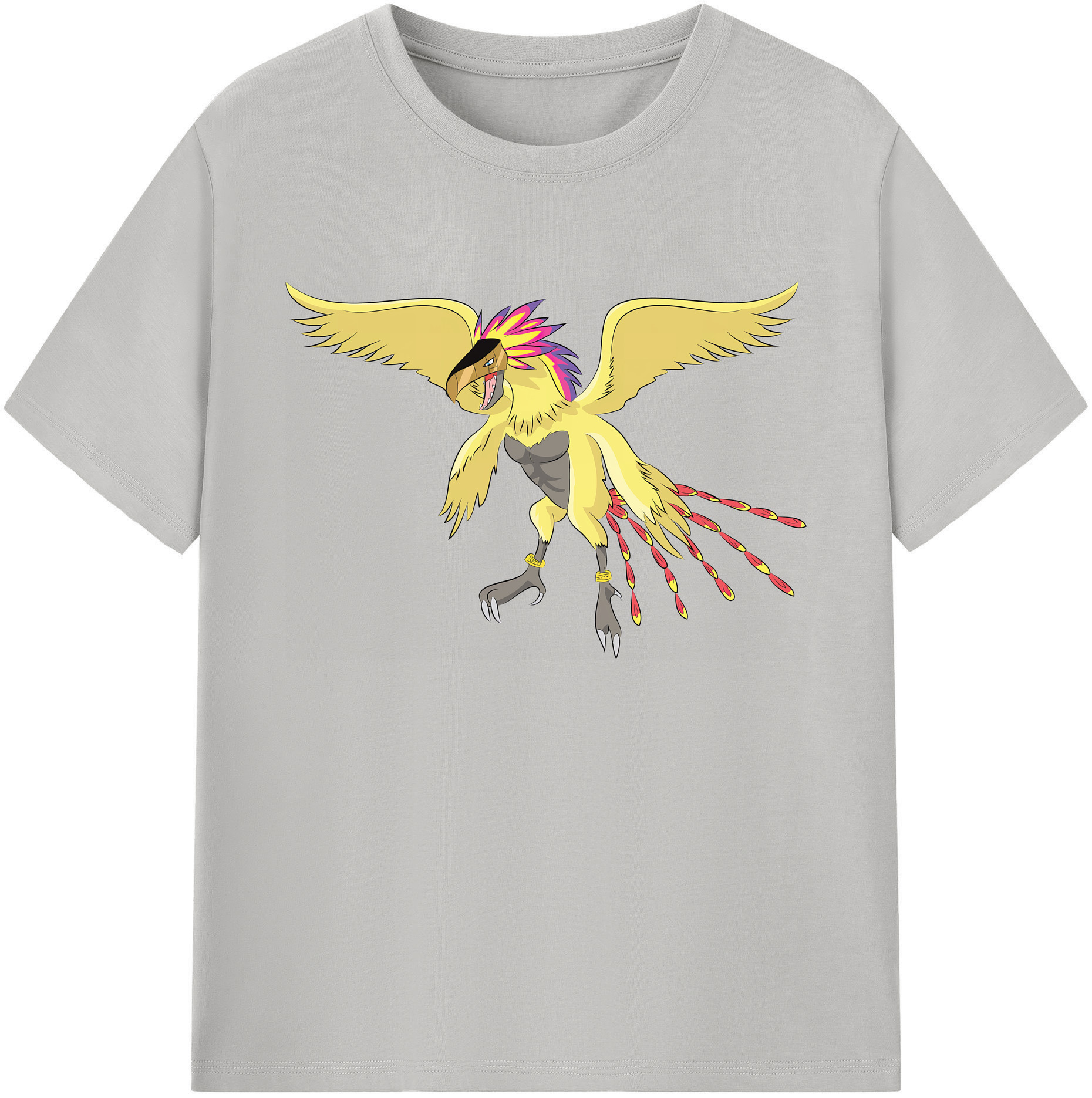 （画像用） Digimon デジタルモンスター/デジモン 綿100％ メンズ半袖Tシャツ｜肌触りやわらか＆通気性
