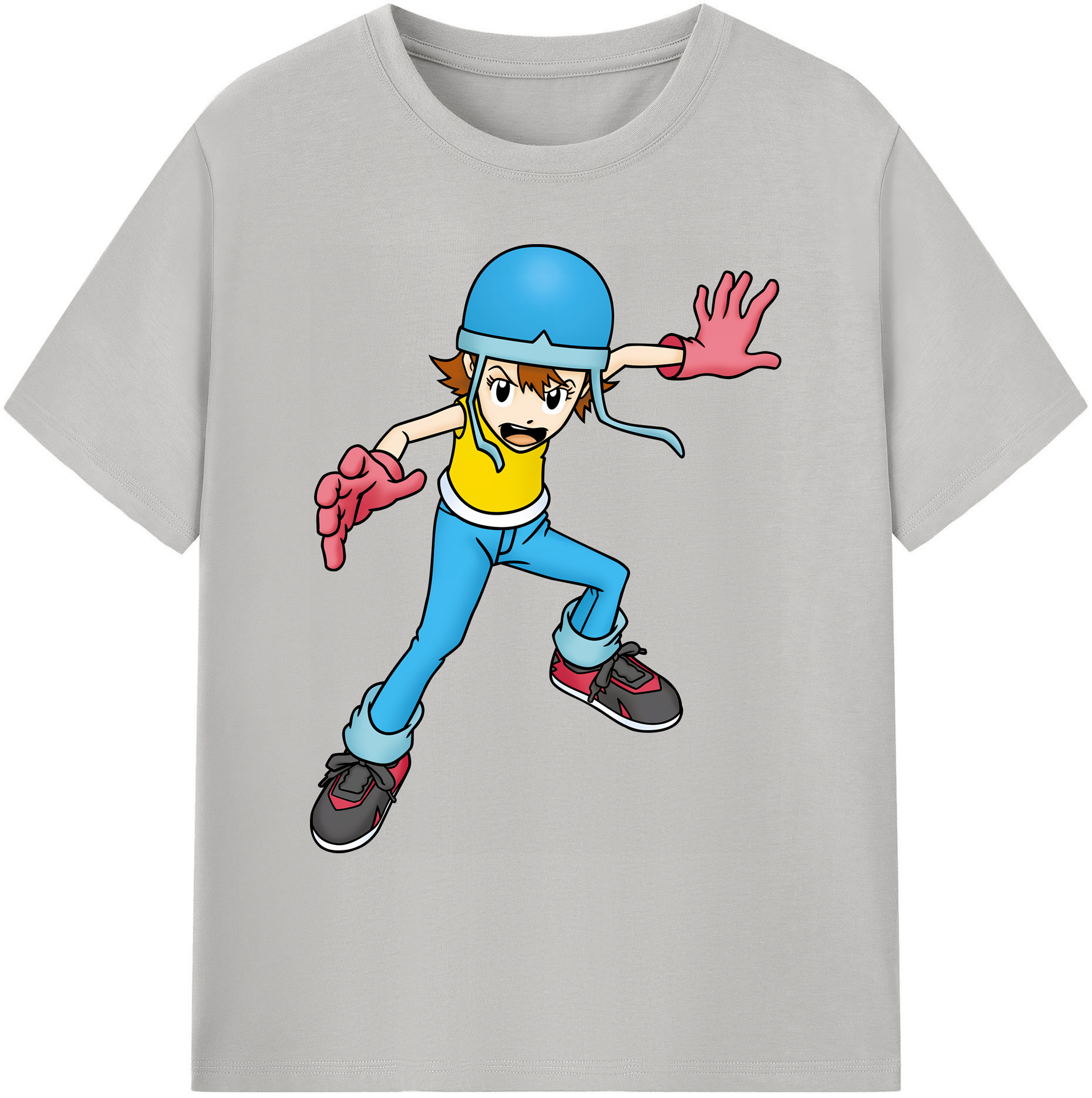 （画像用） Digimon デジタルモンスター/デジモン 綿100％ メンズ半袖Tシャツ｜肌触りやわらか＆通気性