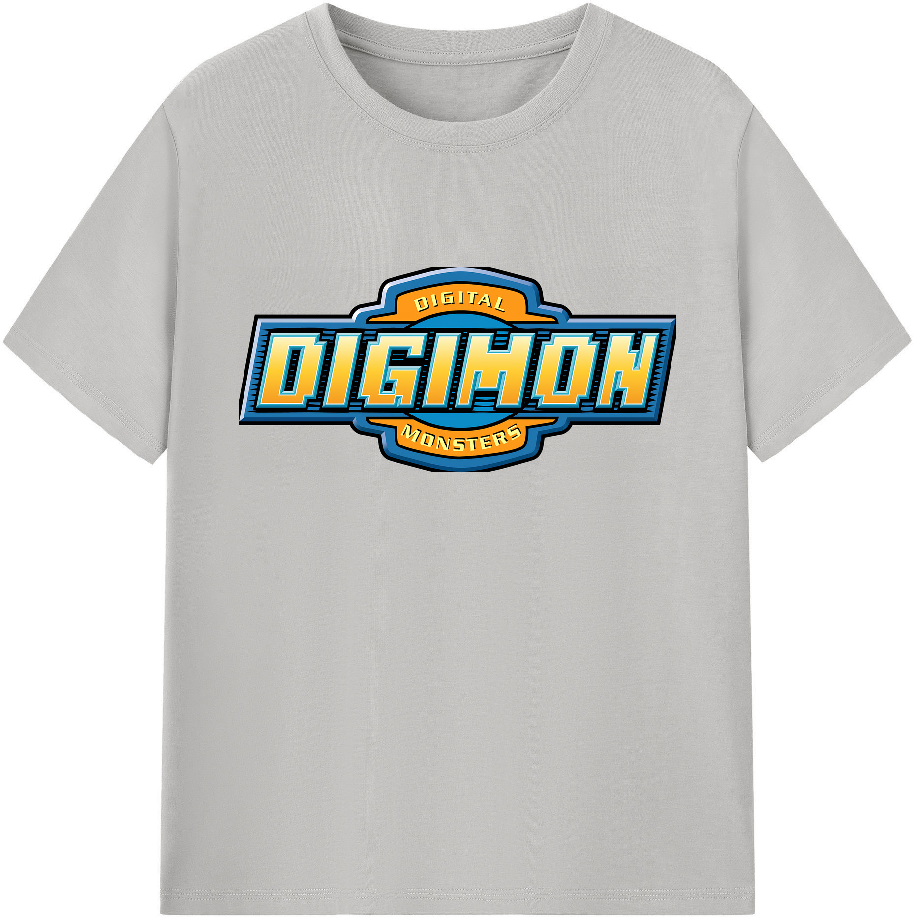 （画像用） Digimon デジタルモンスター/デジモン 綿100％ メンズ半袖Tシャツ｜肌触りやわらか＆通気性