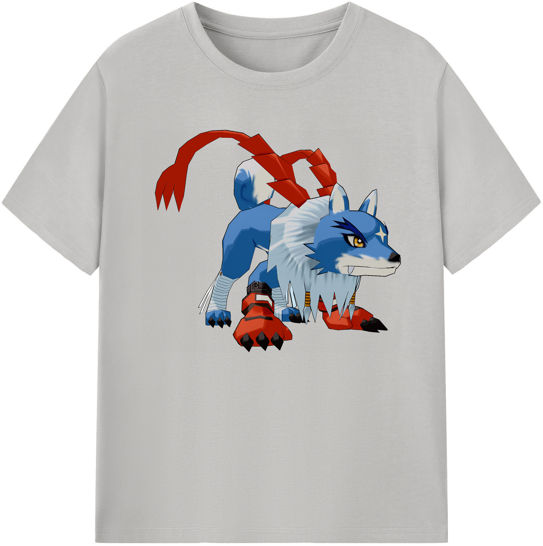 （画像用） Digimon デジタルモンスター/デジモン 綿100％ メンズ半袖Tシャツ｜肌触りやわらか＆通気性