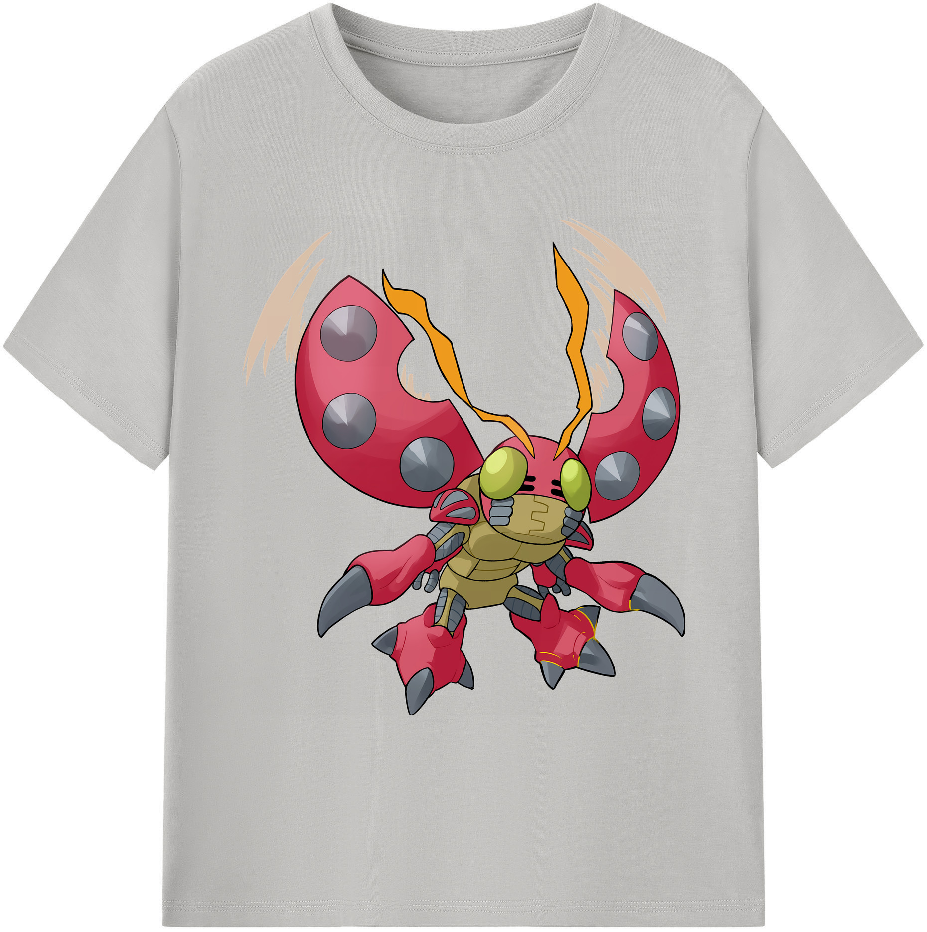 （画像用） Digimon デジタルモンスター/デジモン 綿100％ メンズ半袖Tシャツ｜肌触りやわらか＆通気性