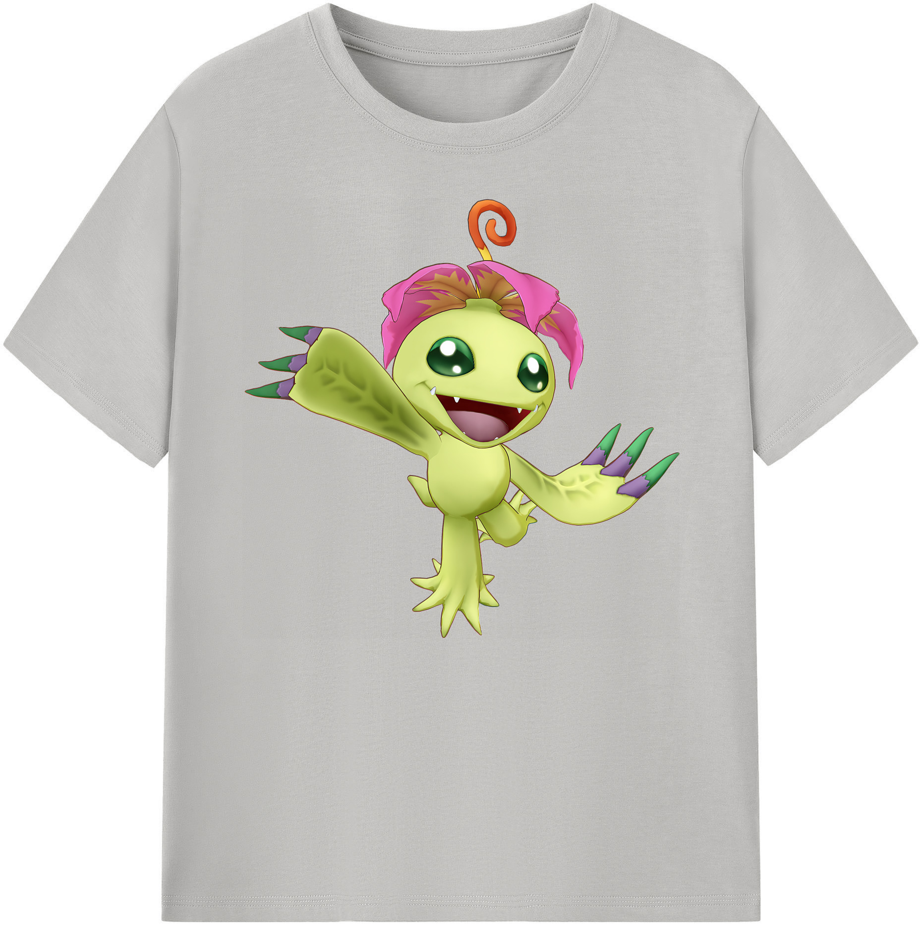 （画像用） Digimon デジタルモンスター/デジモン 綿100％ メンズ半袖Tシャツ｜肌触りやわらか＆通気性