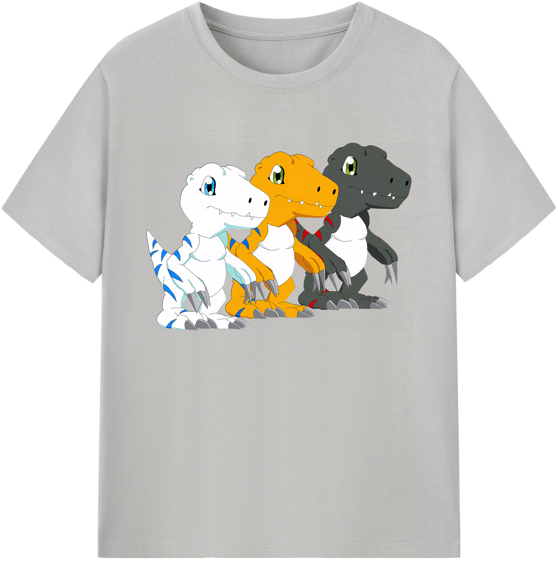 （画像用） Digimon デジタルモンスター/デジモン 綿100％ メンズ半袖Tシャツ｜肌触りやわらか＆通気性