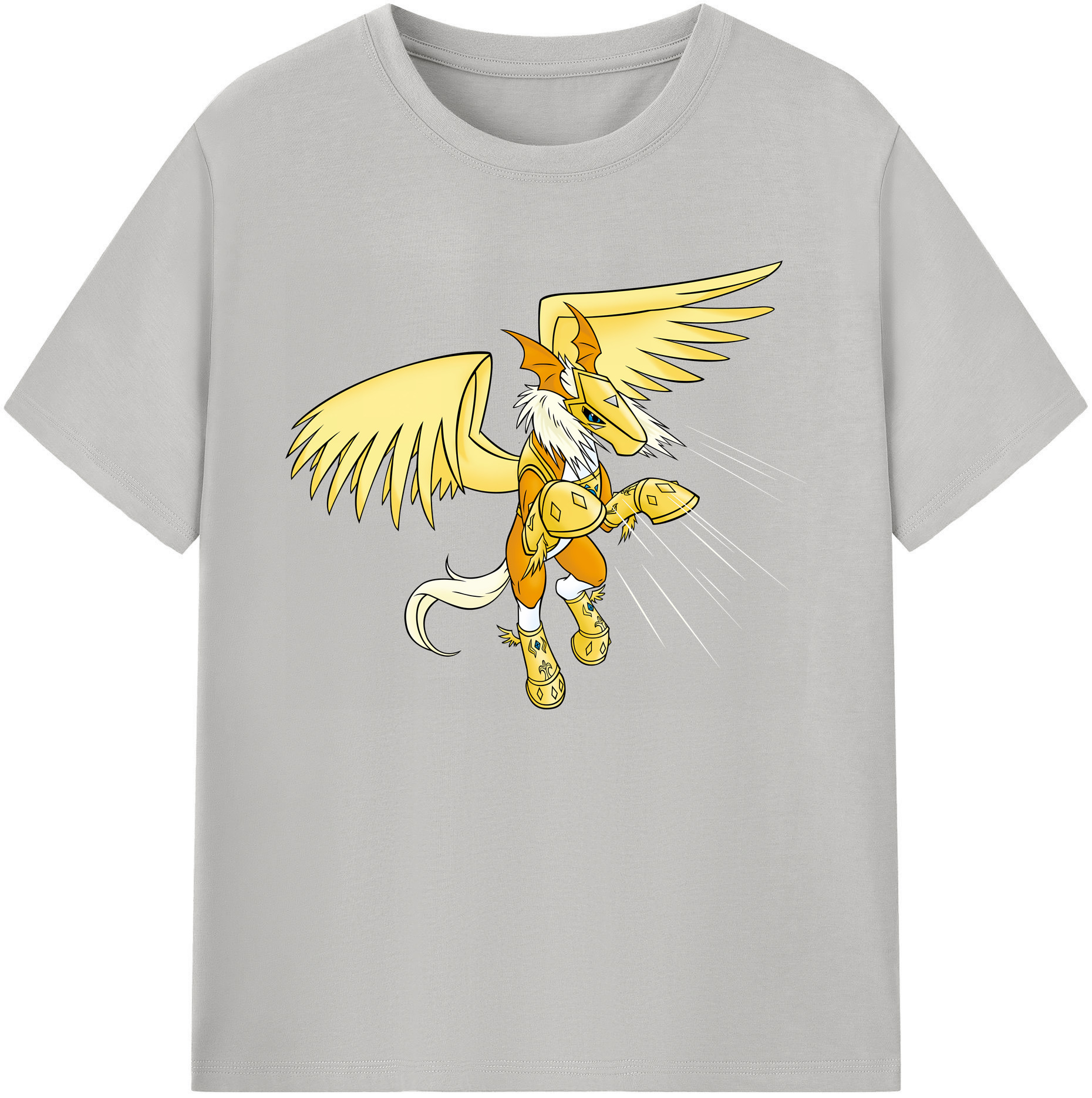 （画像用） Digimon デジタルモンスター/デジモン 綿100％ メンズ半袖Tシャツ｜肌触りやわらか＆通気性